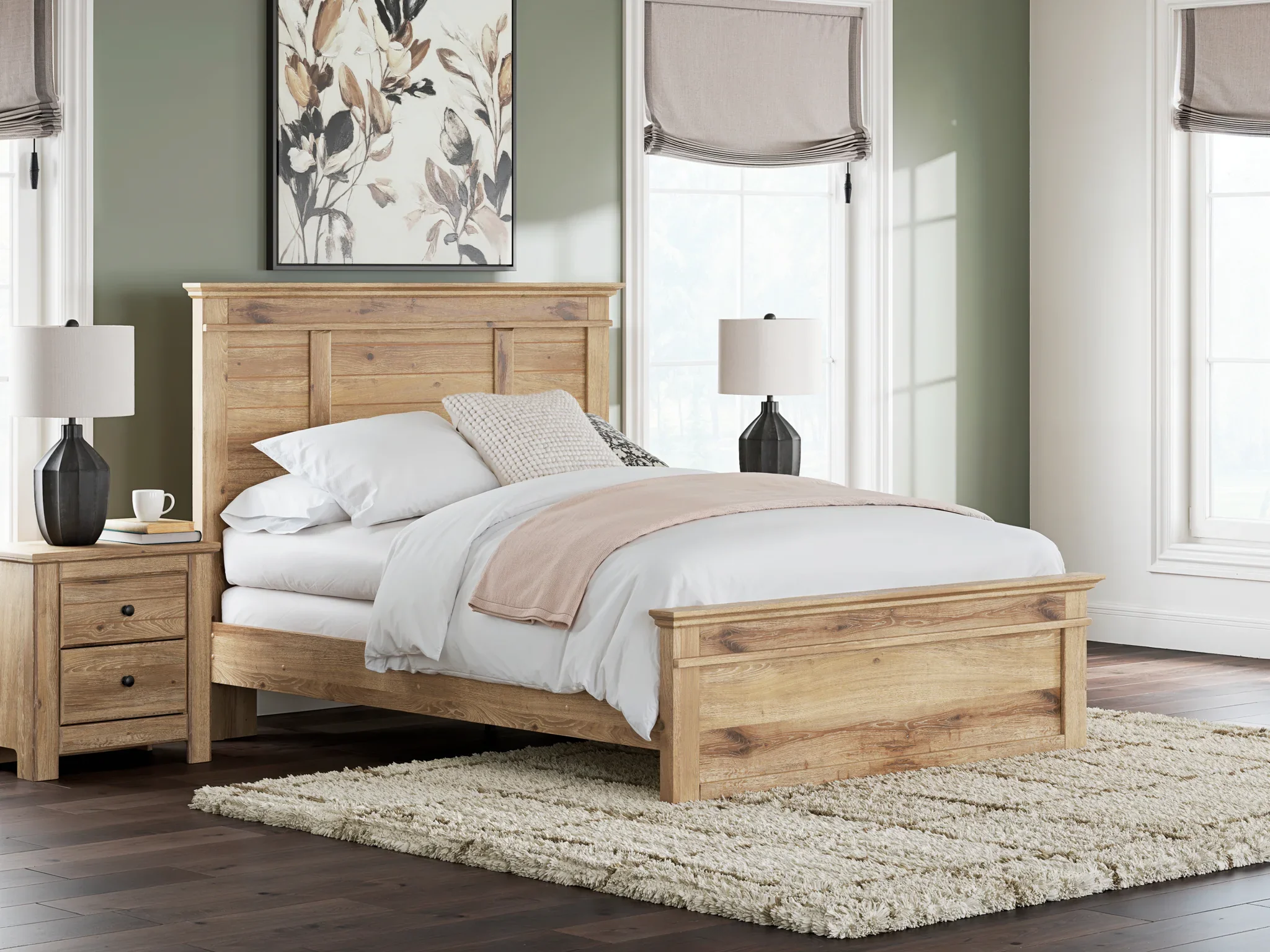 Makidern - Queen Panel Bed - Tan - Image 2