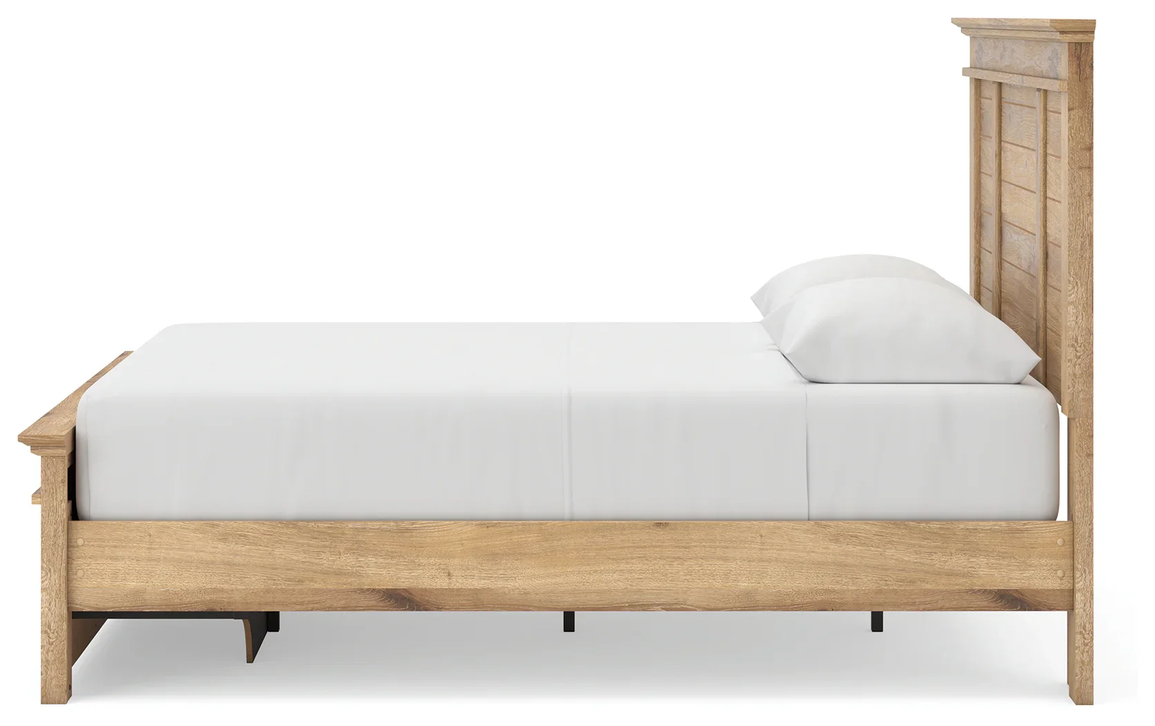 Makidern - Queen Panel Storage Bed With Storage Footboard - Tan - Image 8