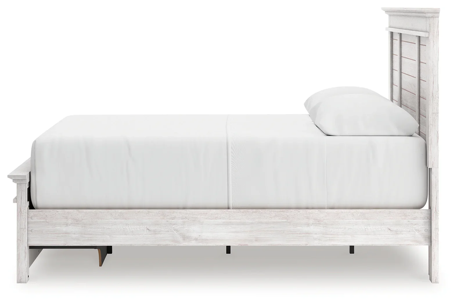 Makidern - Queen Panel Storage Bed With Storage Footboard - Whitewash - Image 7