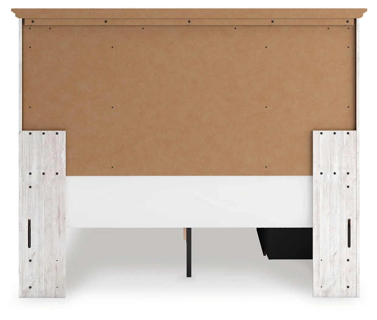 Makidern - Queen Panel Storage Bed With Under Bed Storage Unit And Storage Footboard - Whitewash - Image 4