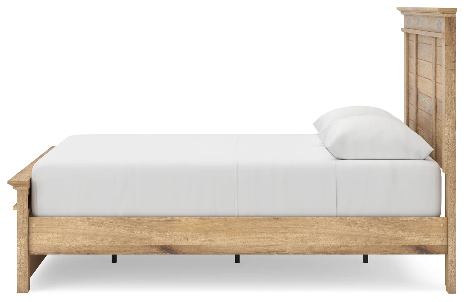 Makidern - Queen Panel Storage Bed With Under Bed Storage Unit - Tan - Image 8