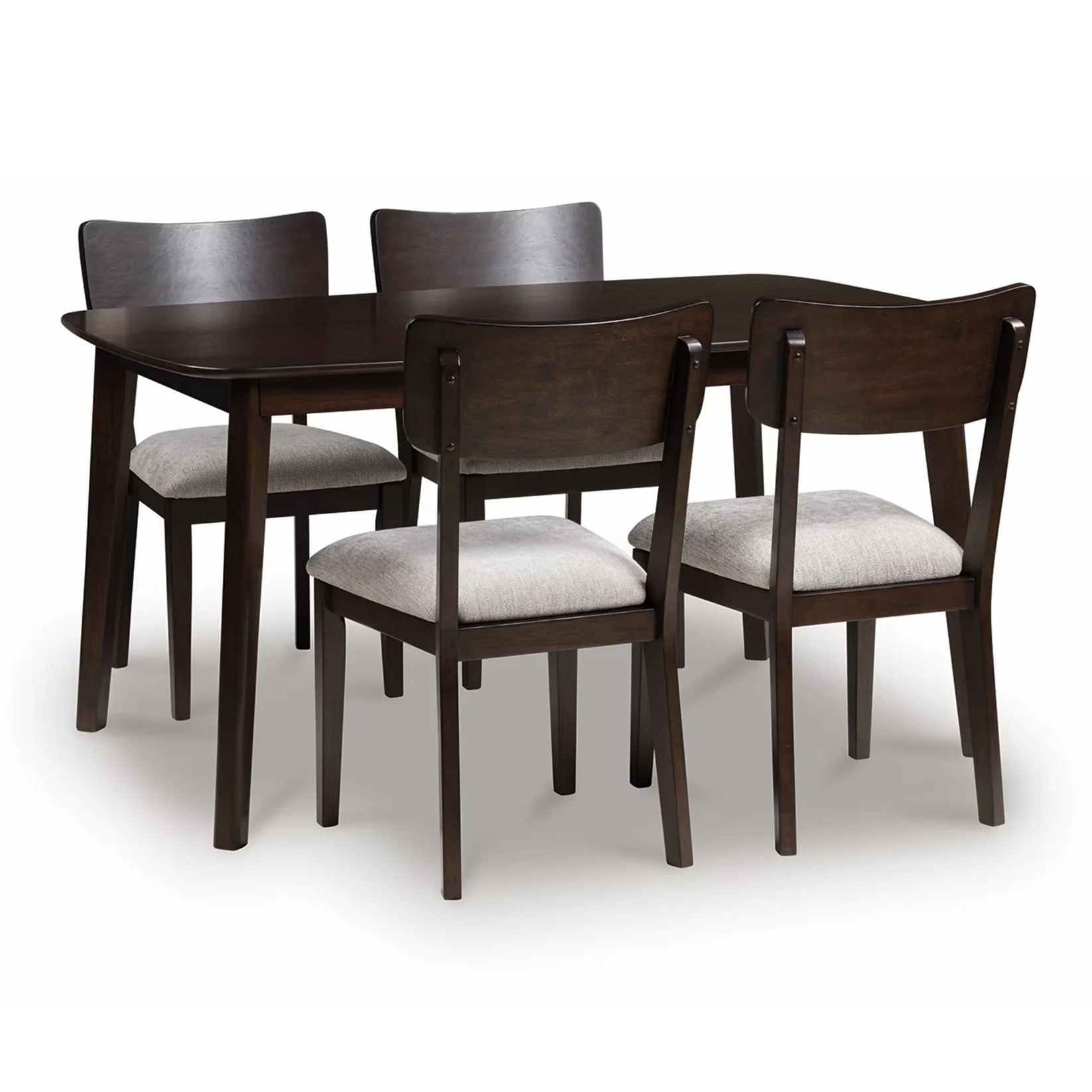 Mallenette - Merlot - Dining Room Table Set (Set of 5)