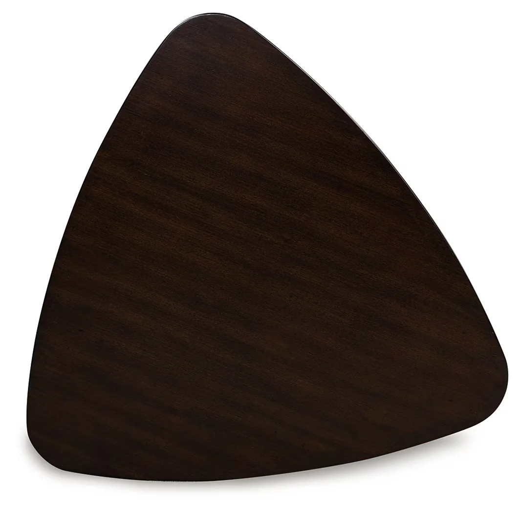 Mallenette - Merlot - Triangle Dining Room Table - Image 3
