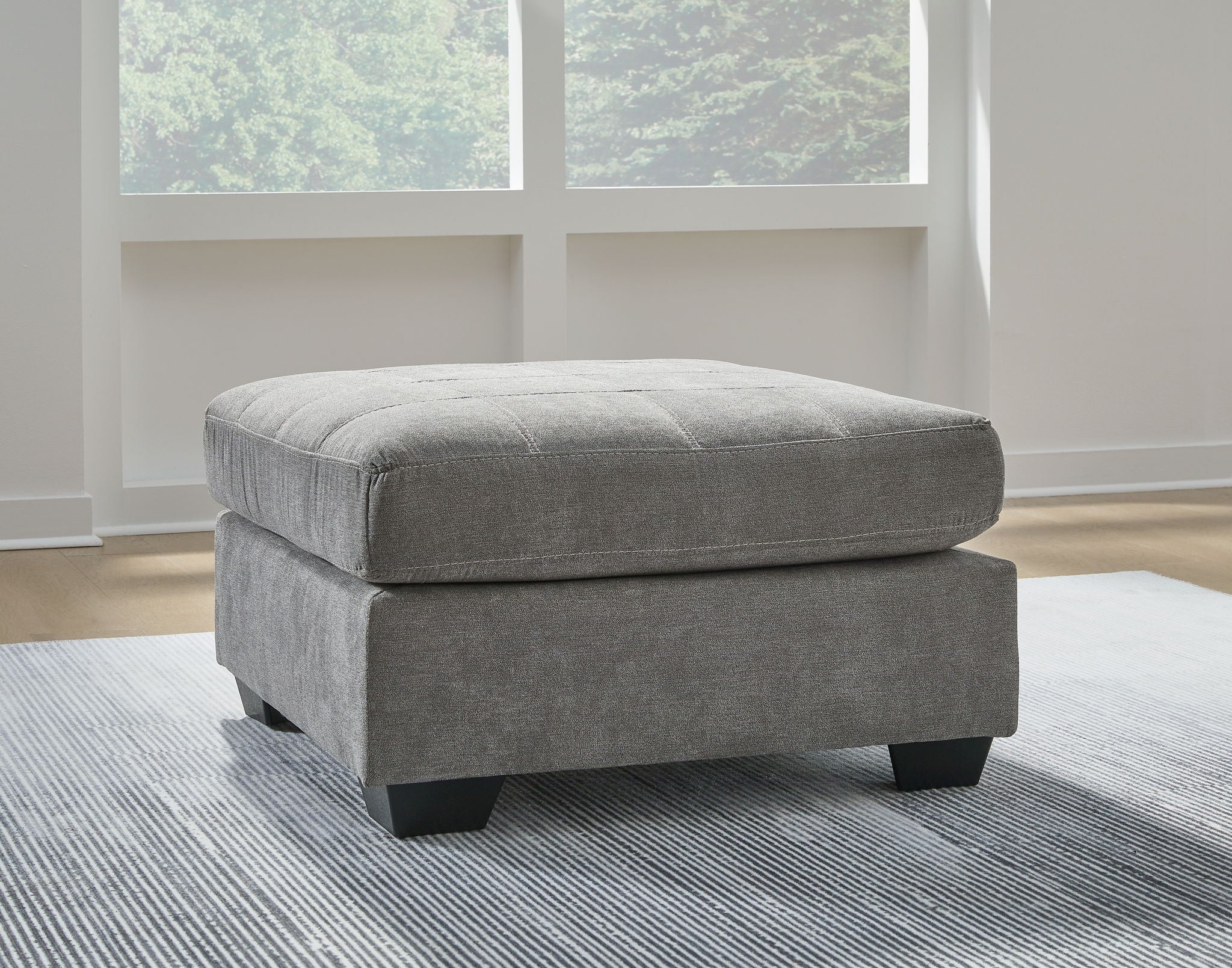 Marleton - Gray - Oversized Accent Ottoman - Image 2