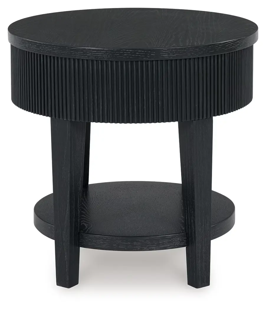 Marstream - Black - Round End Table - Image 5