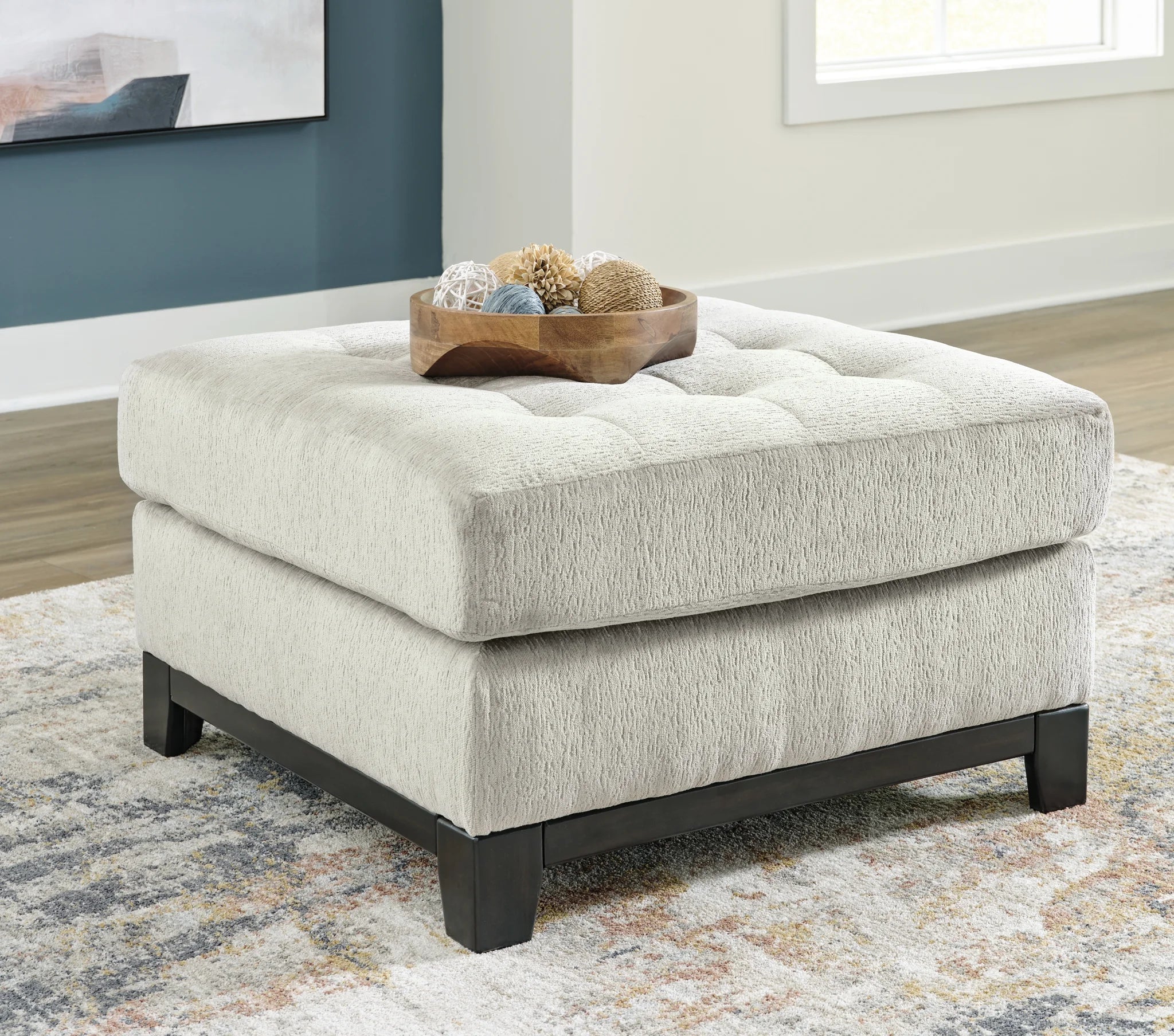 Maxon Place - Stone - Oversized Accent Ottoman - Image 2