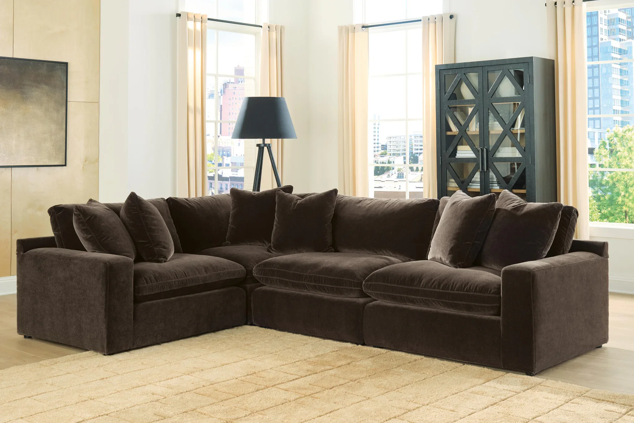 Maxton Heights - 4-Piece Sectional - Bittersweet - Image 2