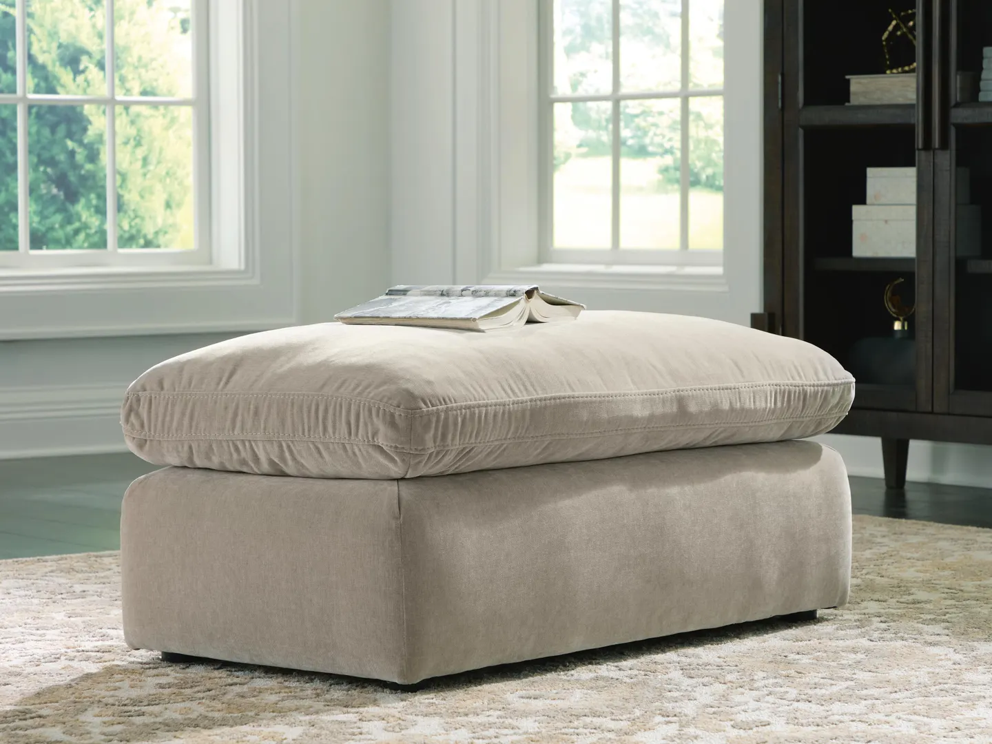 Maxton Heights - Ottoman - Pebble - Image 2