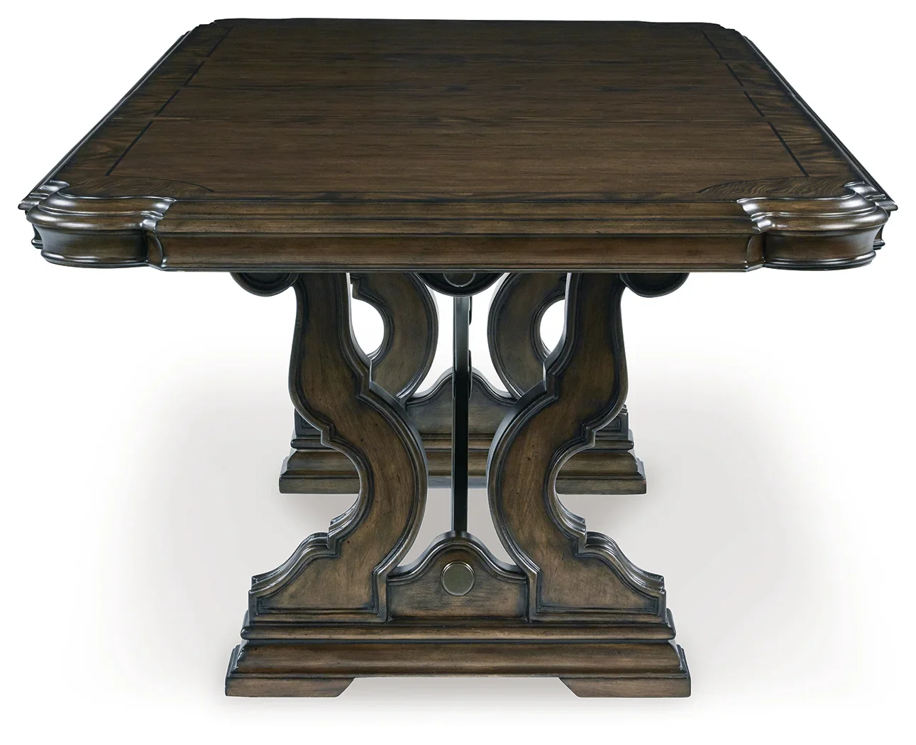 Maylee - Dark Brown - 11 Pc. - Dining Extension Table, 4 Side Chairs, 2 Arm Chairs, Storage Bench, Buffet And Hutch - Image 8