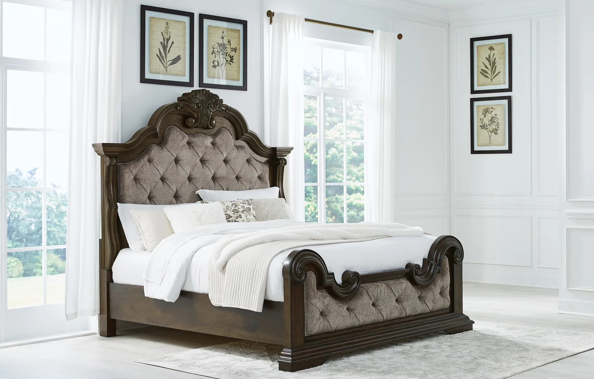 Maylee - Dark Brown - California King Upholstered Bed - Image 2