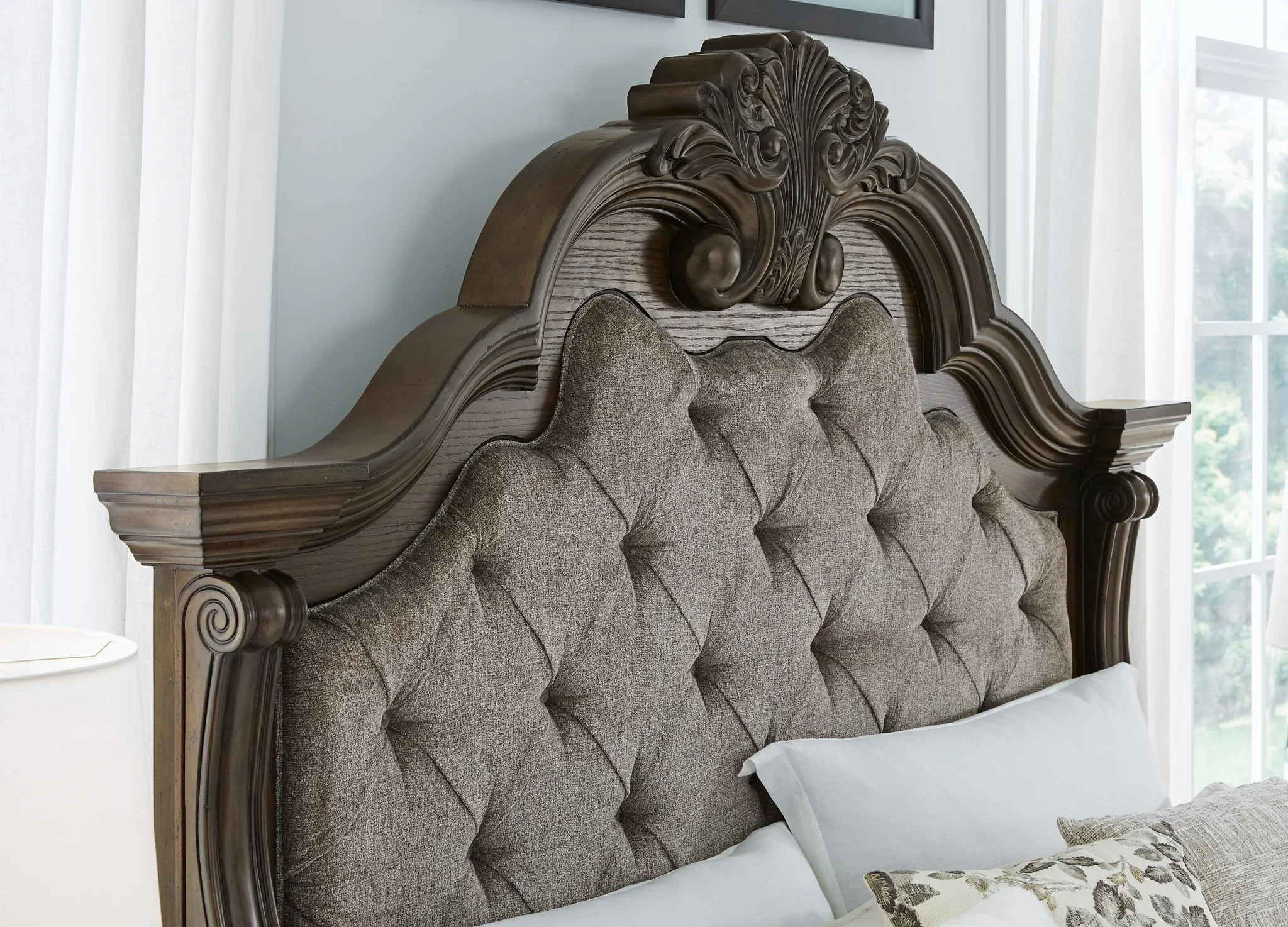 Maylee - Dark Brown - California King Upholstered Bed - Image 6