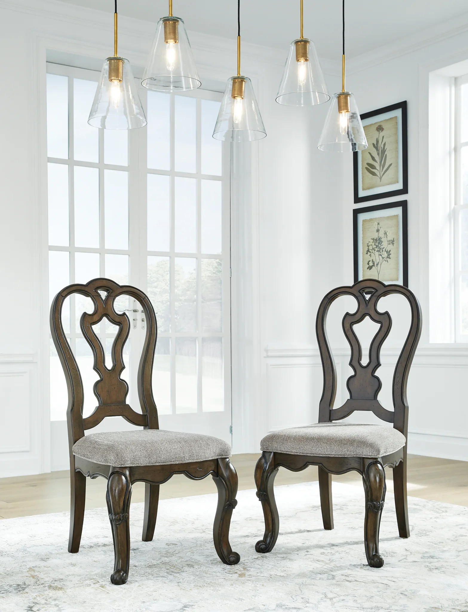 Maylee - Dark Brown - Dining Upholstered Side Chair (Set of 2) - Image 2