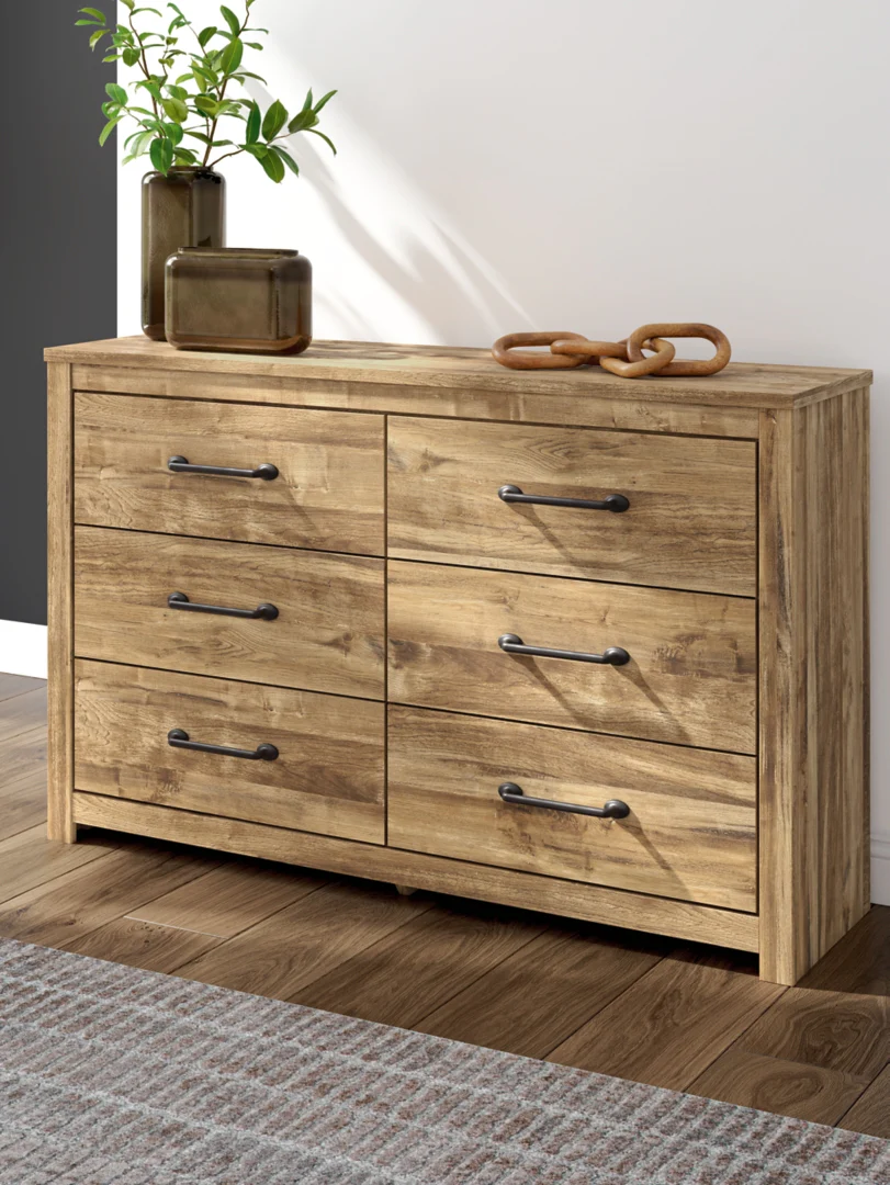 Maystonna - Brown - Six Drawer Dresser - Image 2