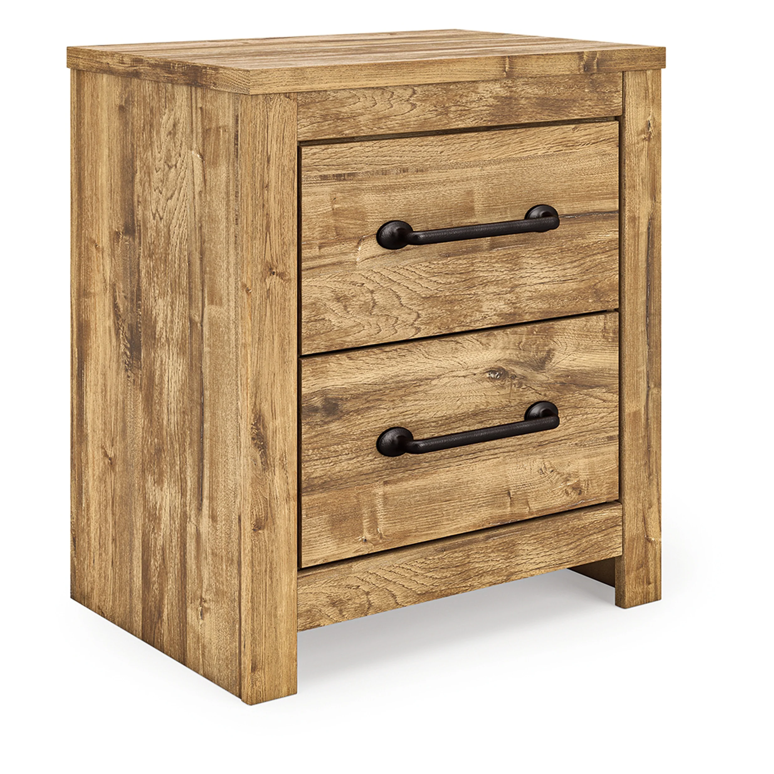 Maystonna - Brown - Two Drawer Night Stand