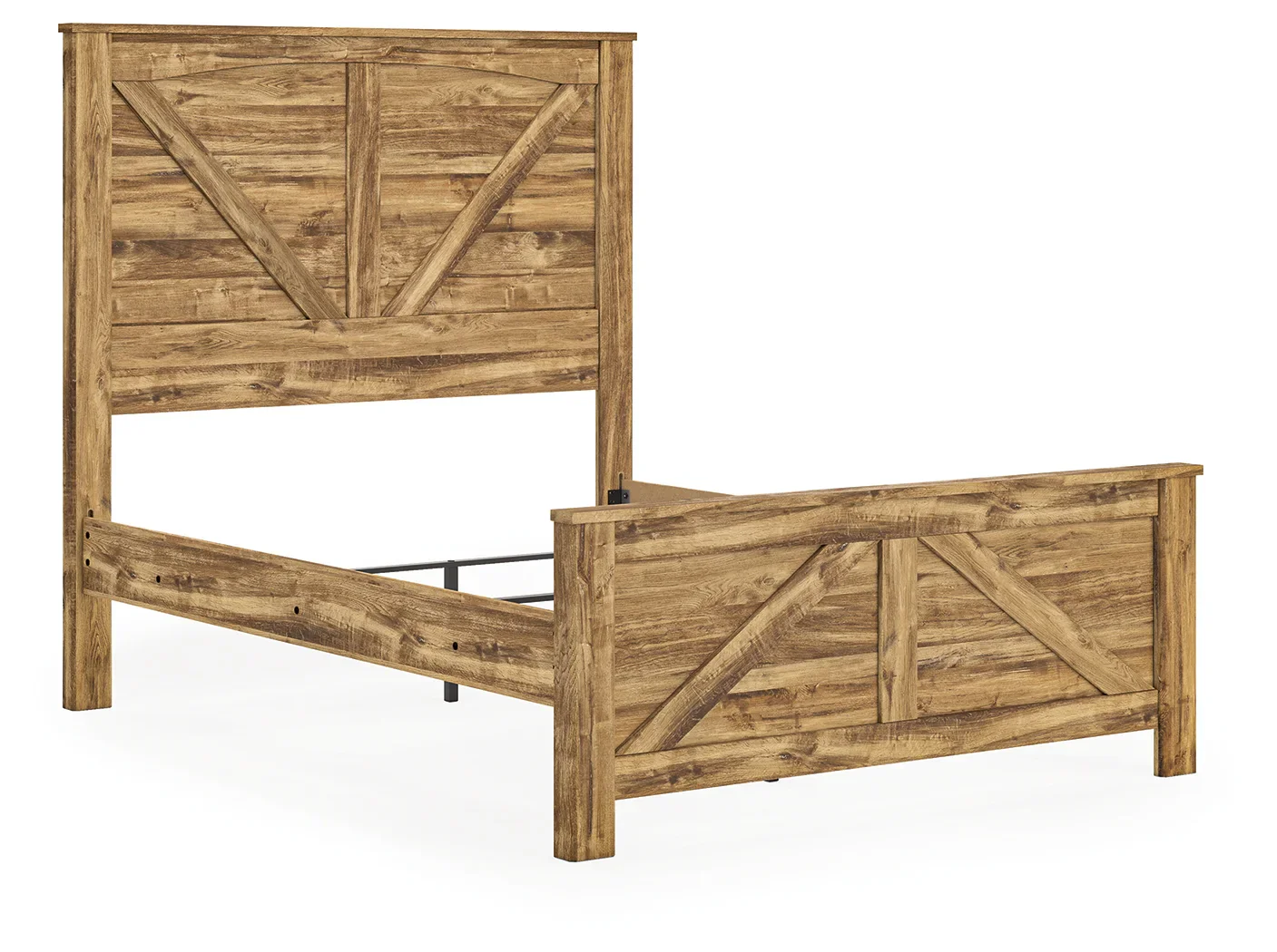 Maystonna - Queen Crossbuck Panel Bed - Brown - Image 4