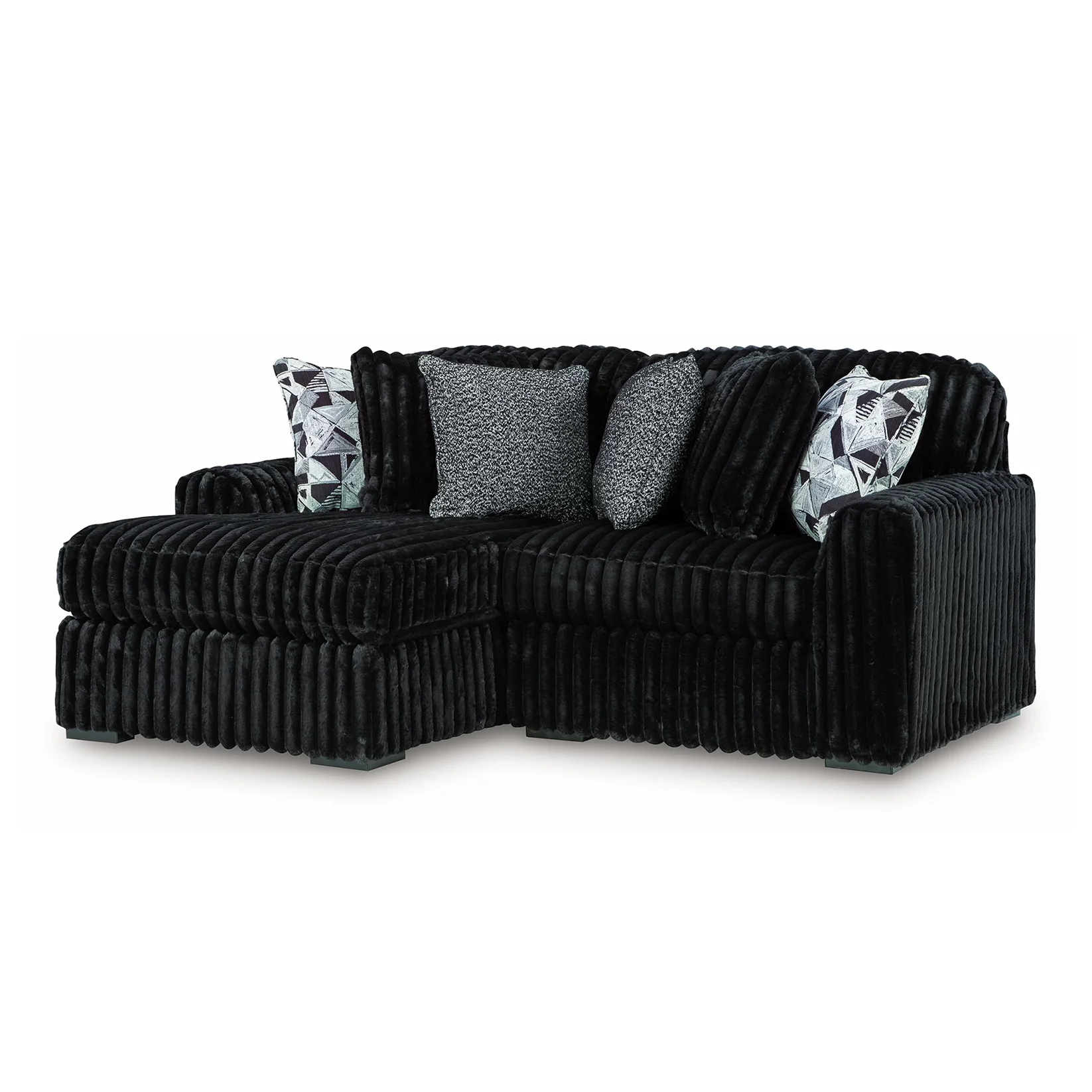 Midnight-Madness - 2-Piece Sectional With Laf Corner Chaise - Onyx