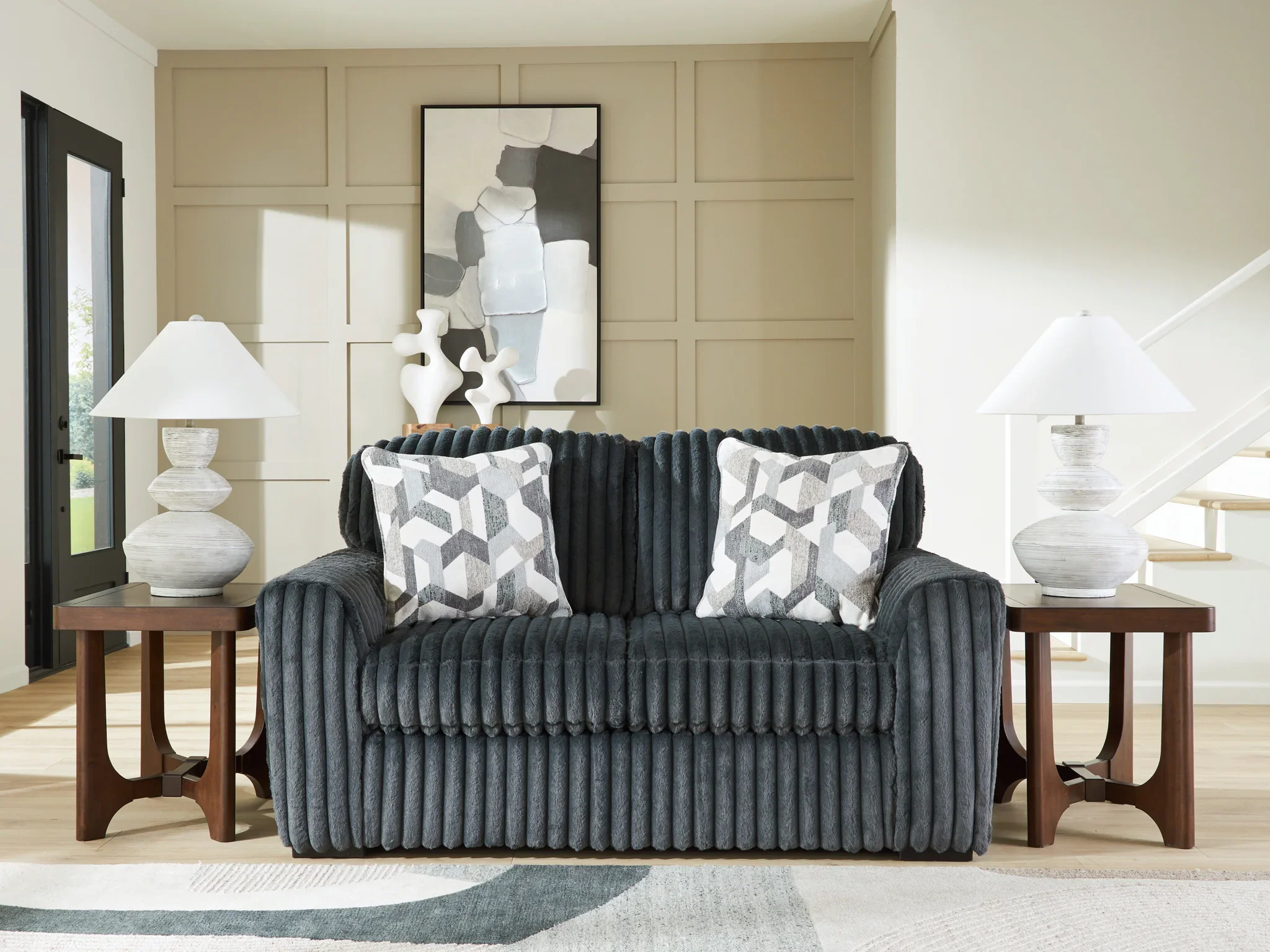 Midnight-Madness - Loveseat - Gunmetal - Image 2