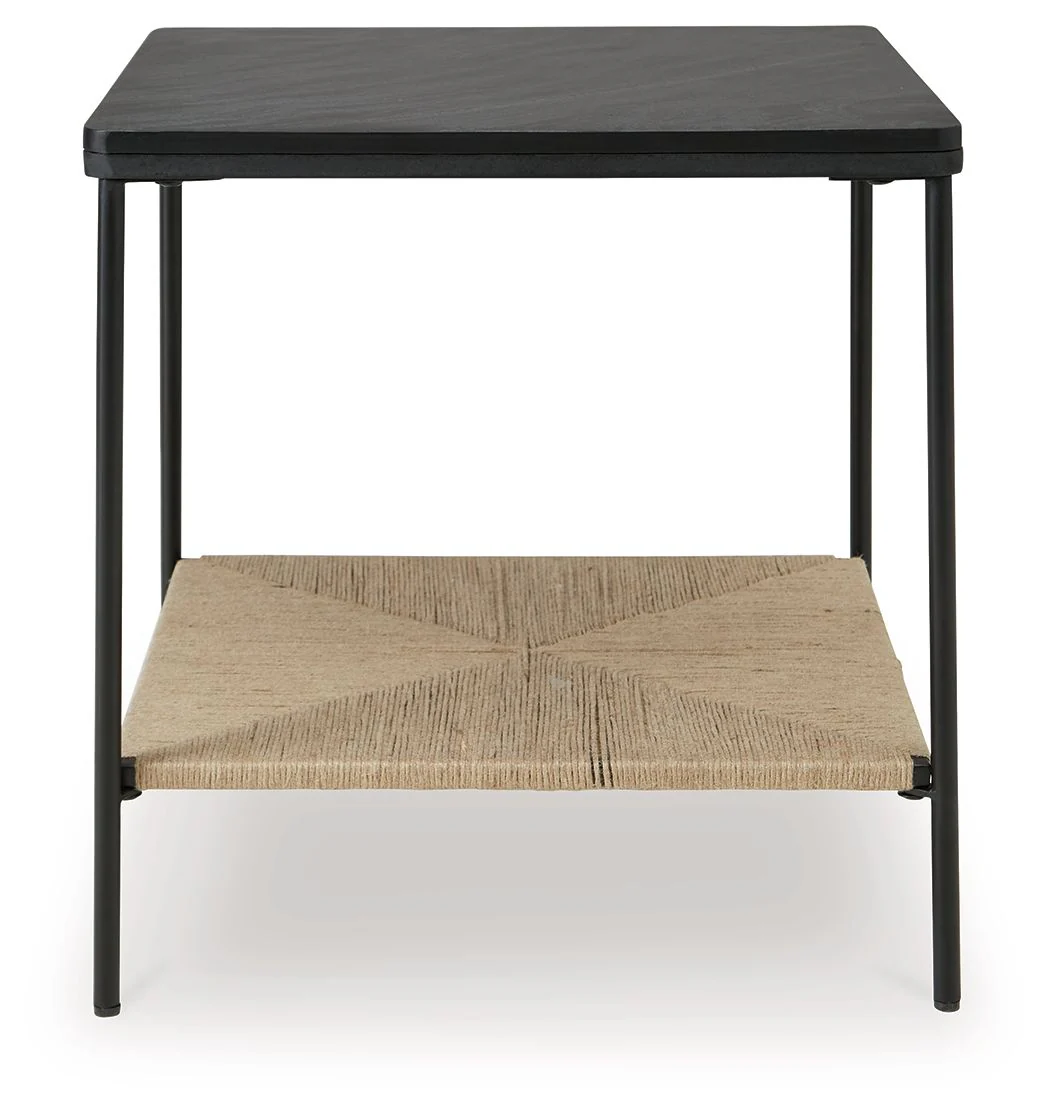 Minrich - Black / Natural - Accent Table - Image 3