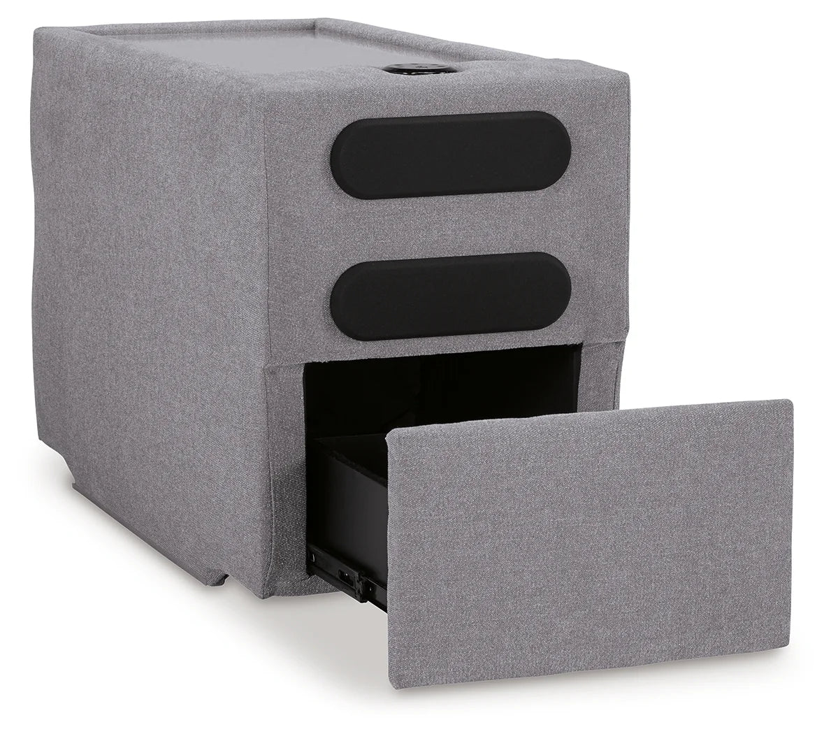 Modmax - Granite - 4-Piece Sectional With Audio System Console - Image 4