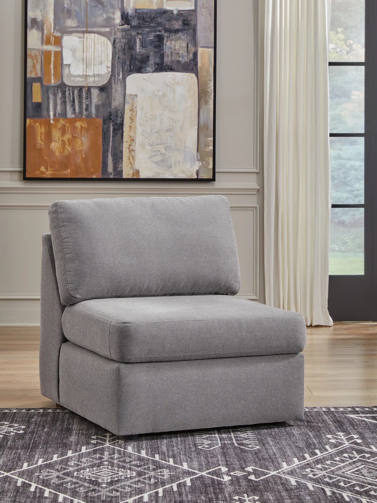 Modmax - Granite - 4-Piece Sectional With Raf Corner Chaise - Image 5
