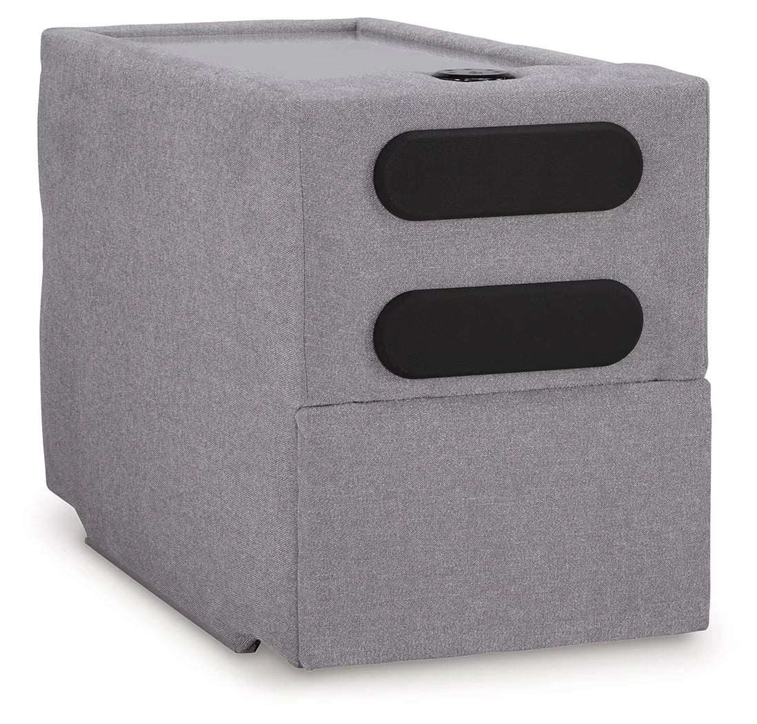 Modmax - Granite - 6-Piece Sectional With Audio System Console - Image 3
