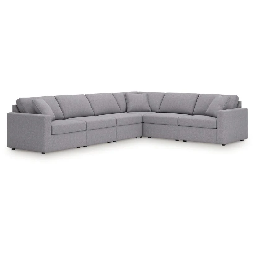 Modmax - Granite - 6-Piece Sectional With Laf Corner Chair And Raf Corner Chair