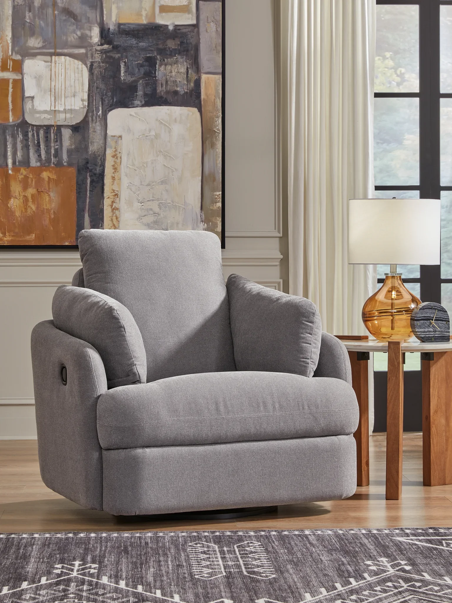 Modmax - Granite - Swivel Glider Recliner - Image 2