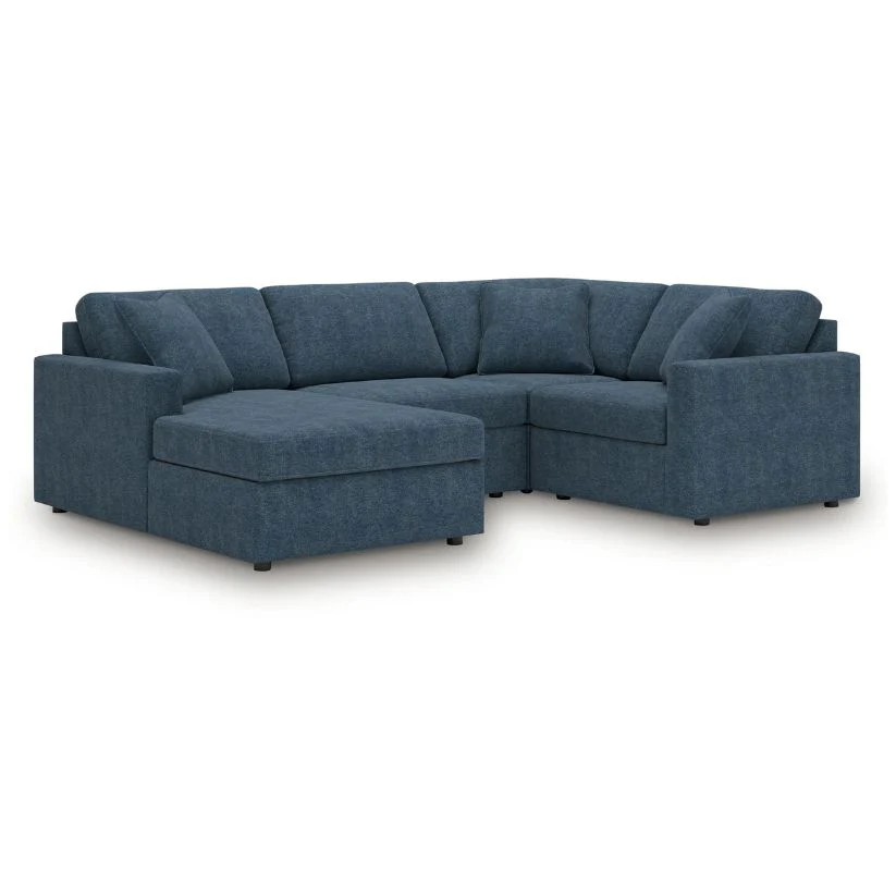 Modmax - Ink - 4-Piece Sectional With Laf Corner Chaise, With Raf Corner Chair