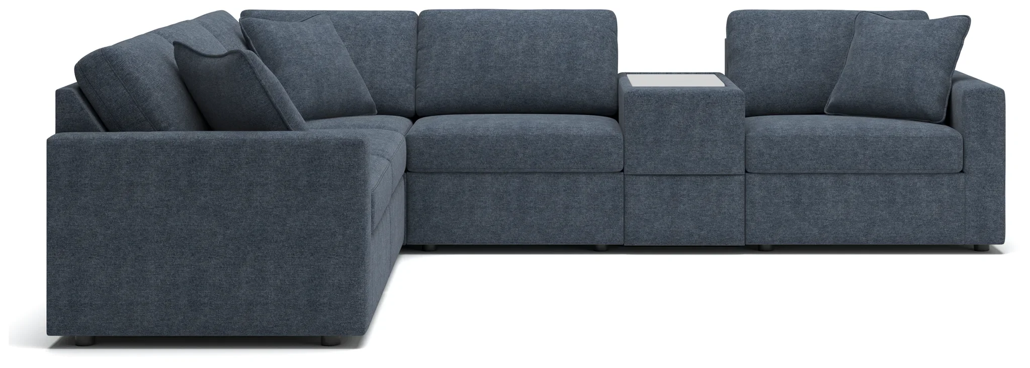Modmax - Ink - 6-Piece Sectional With Storage Console - Image 3