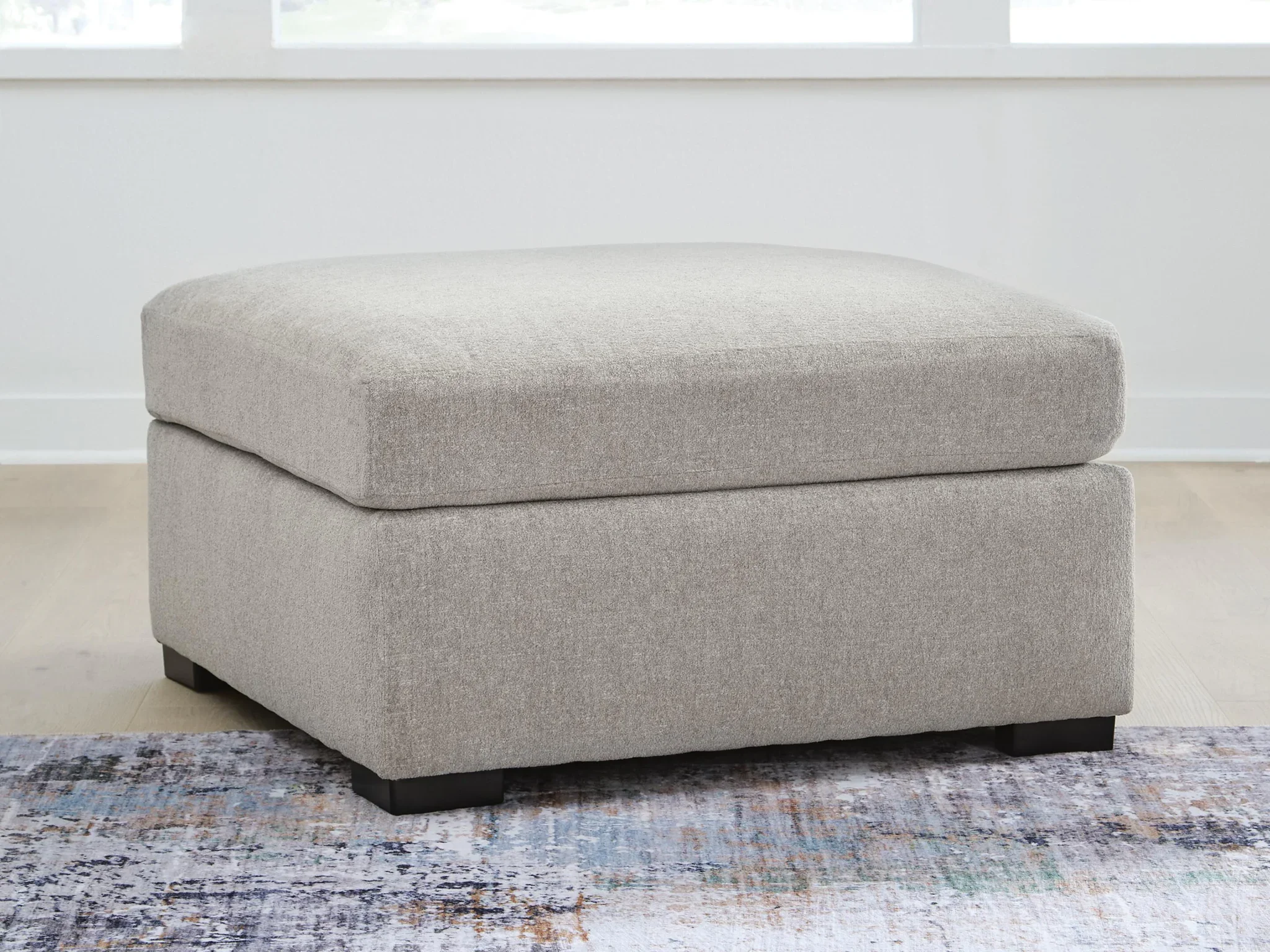 ModMax Luxe - Oversized Accent Ottoman - Flint - Image 2