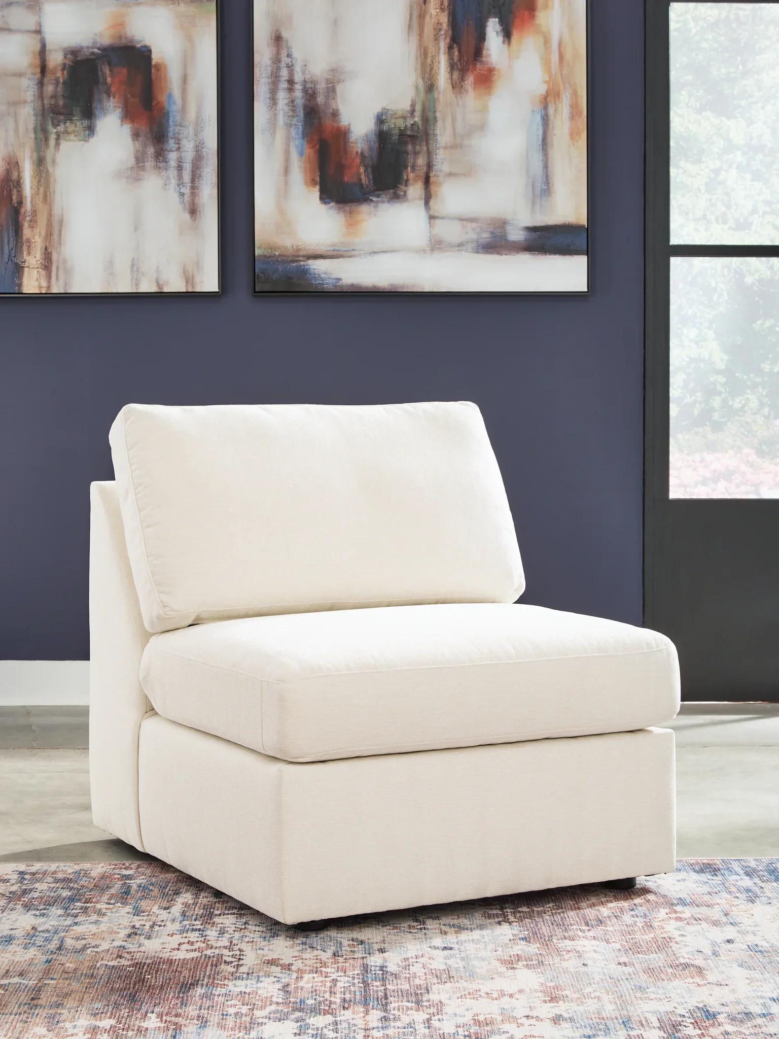Modmax - Oyster - 5-Piece Sectional With 3 Armless Chairs - Image 14