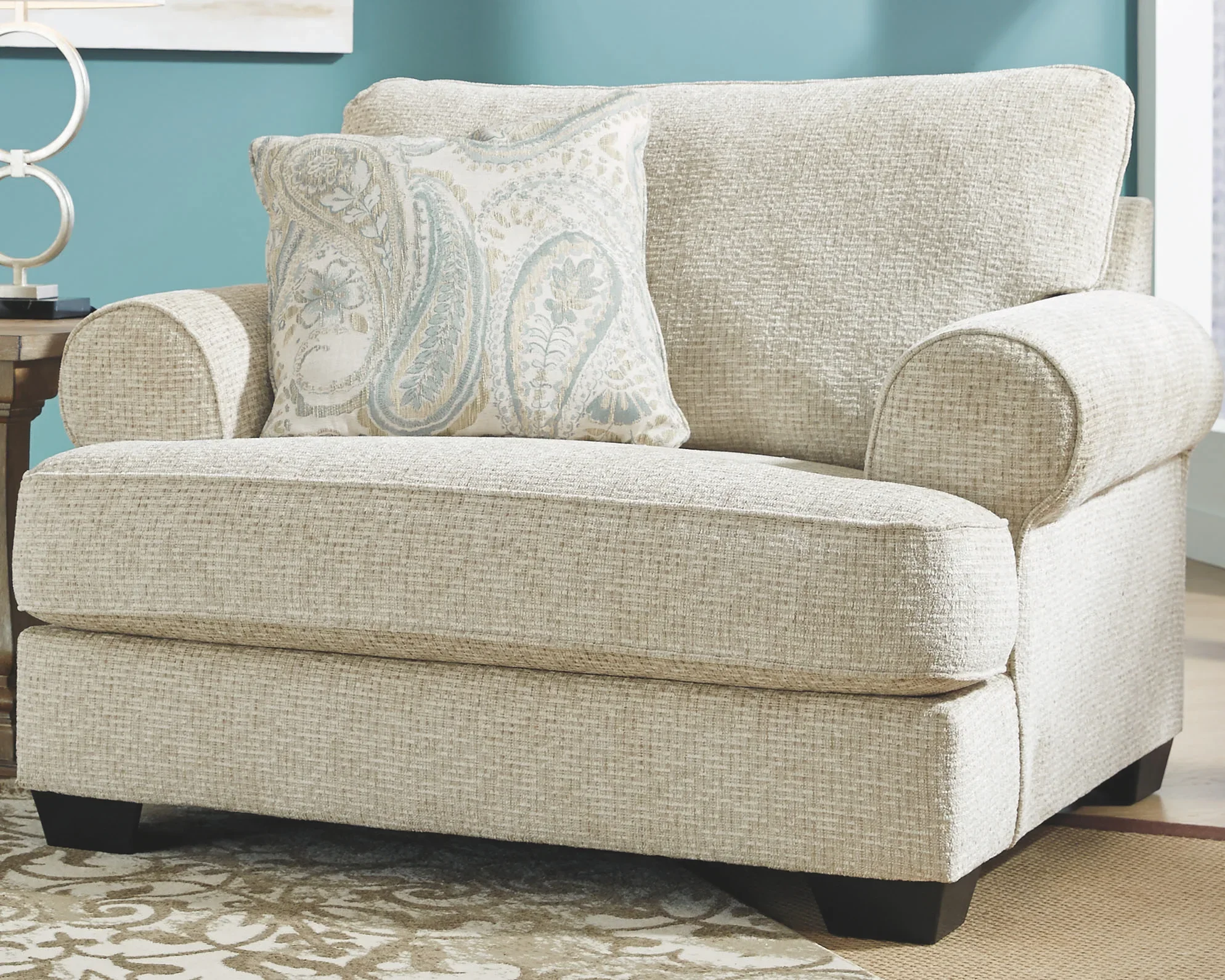 Monaghan - Sandstone - 4 Pc. - Sofa, Loveseat, Chair and a Half, Ottoman - Image 4