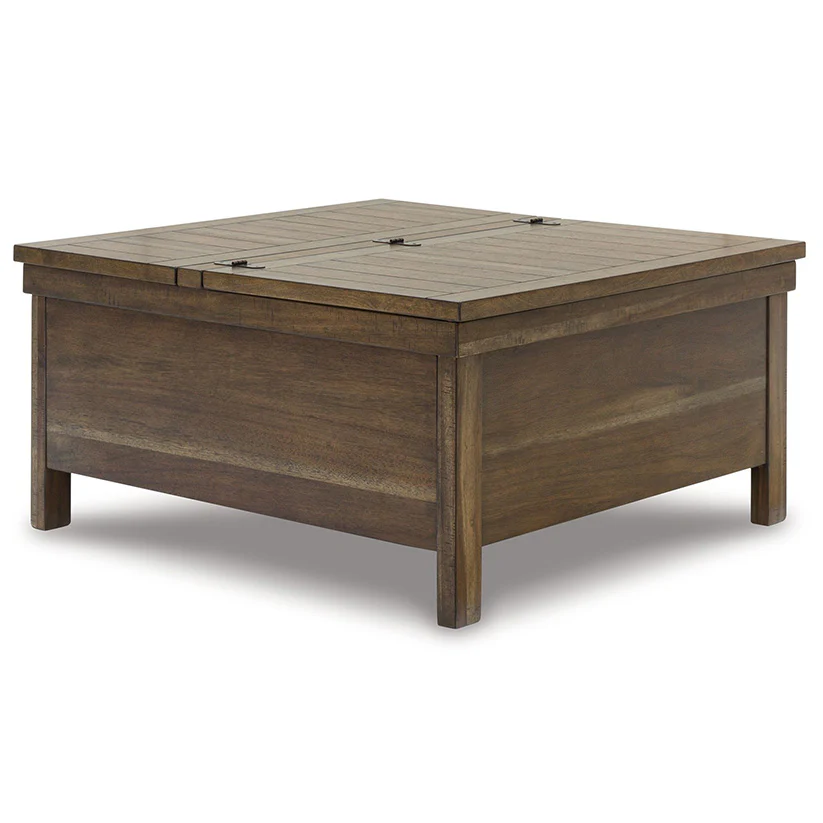 Moriville - Grayish Brown - Lift Top Cocktail Table