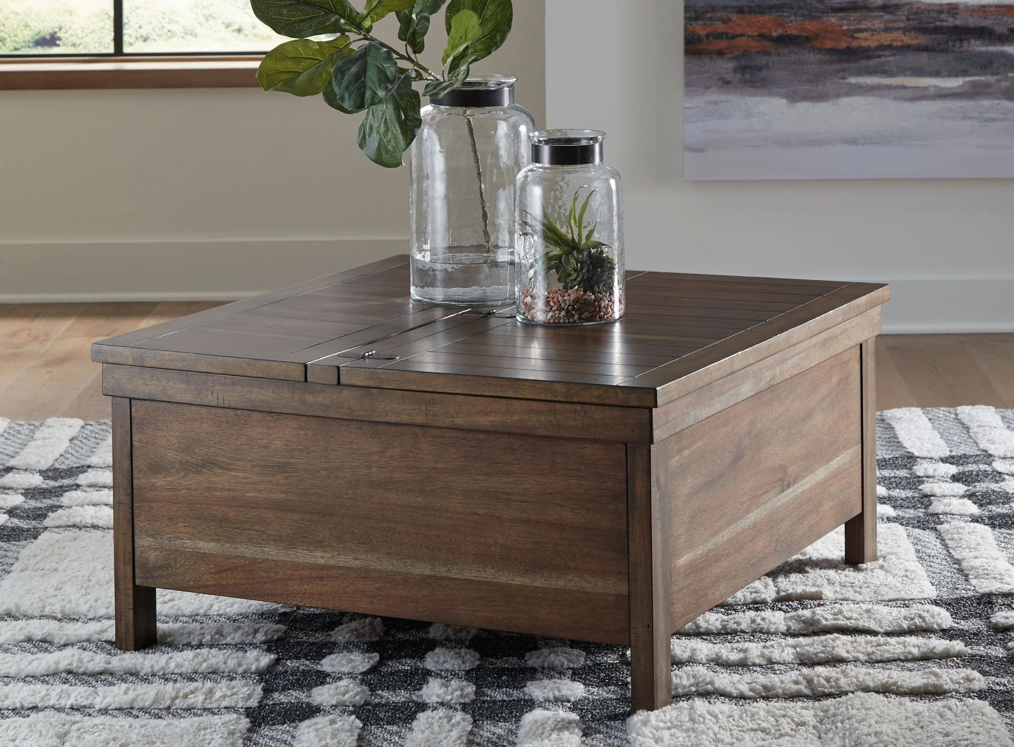 Moriville - Grayish Brown - Lift Top Cocktail Table - Image 2
