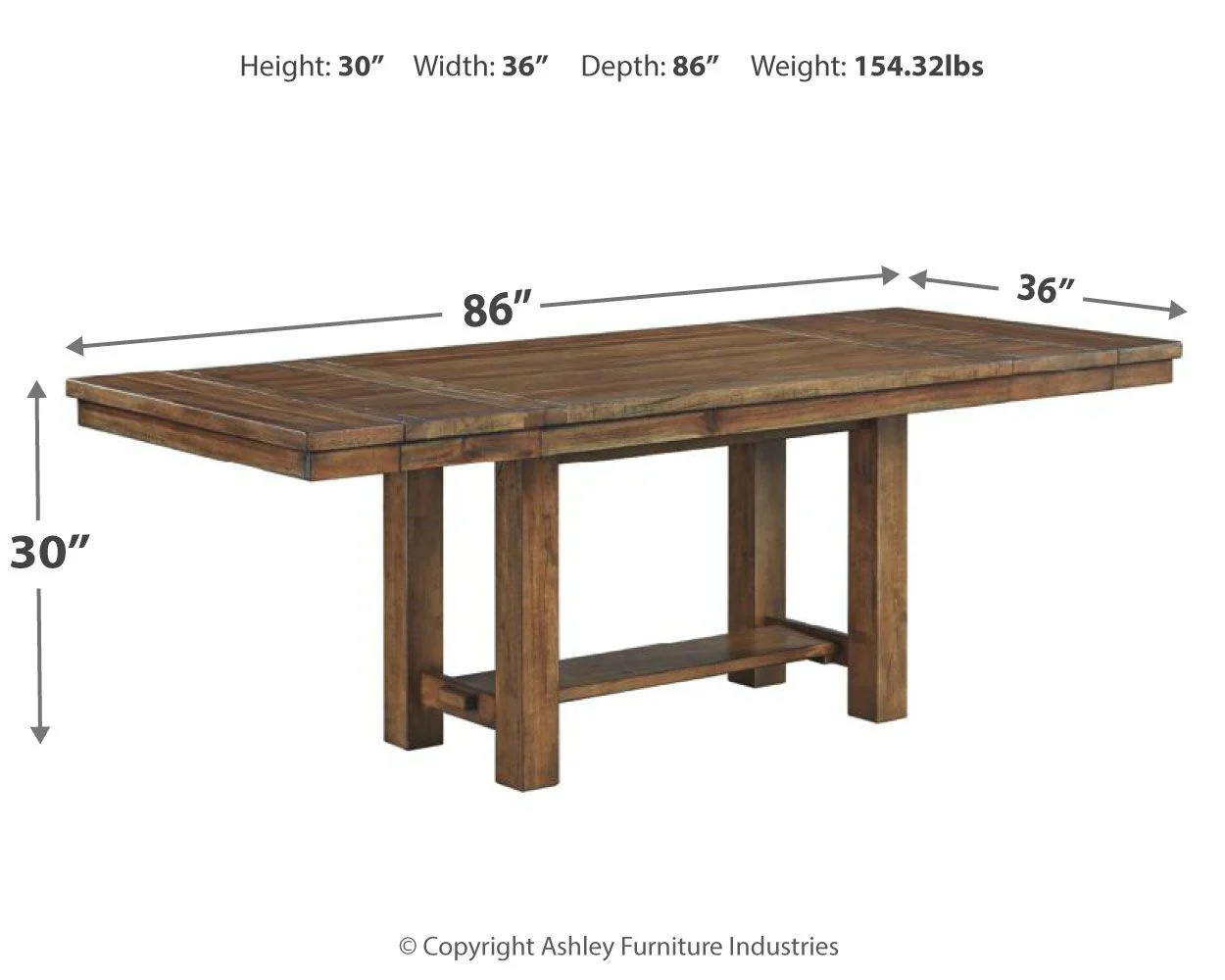Moriville - Grayish Brown - Rect Dining Room Ext Table - Image 4