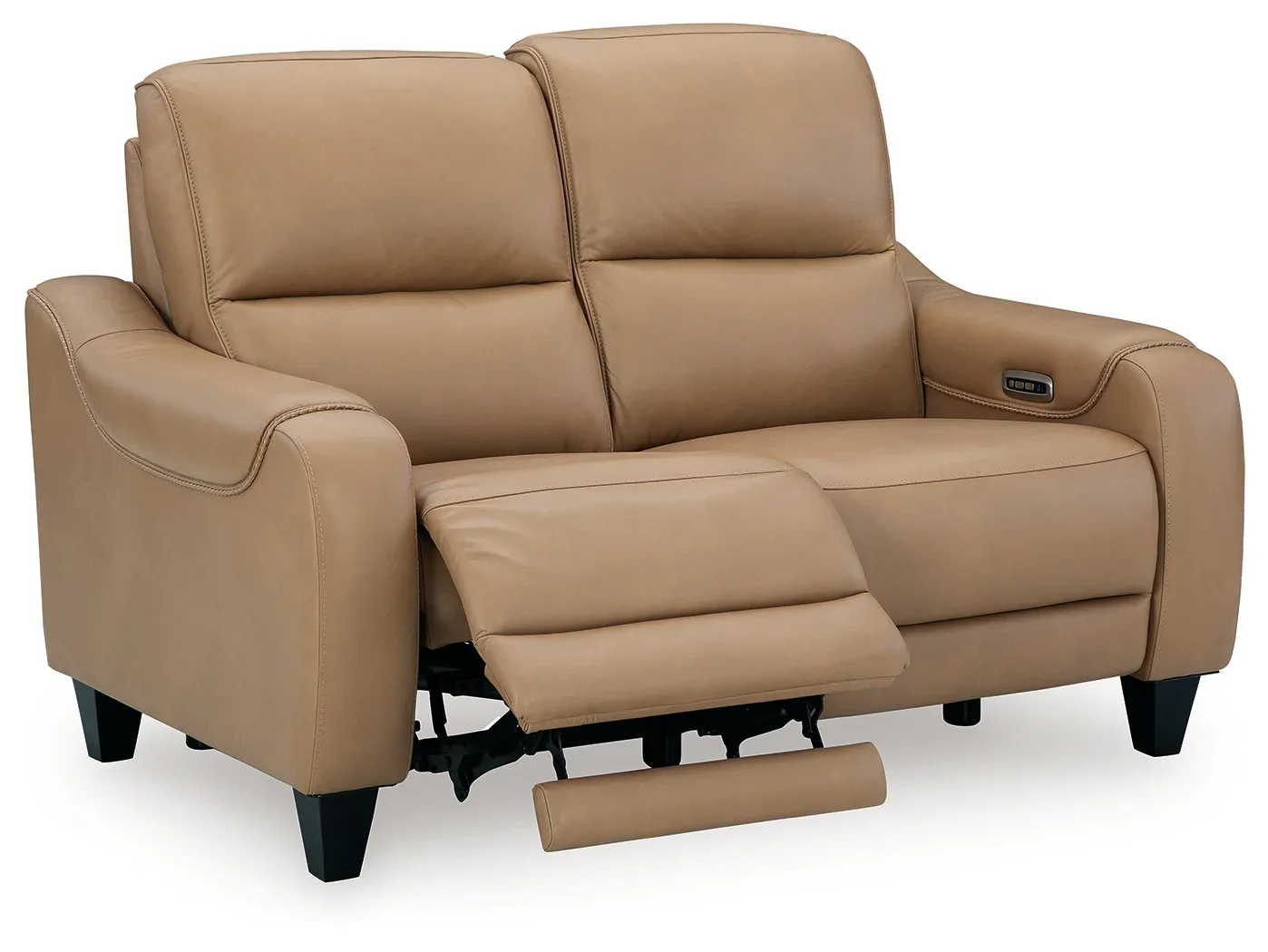 Mosswell - Power Reclining Loveseat With Adj Headrest - Toffee - Image 3