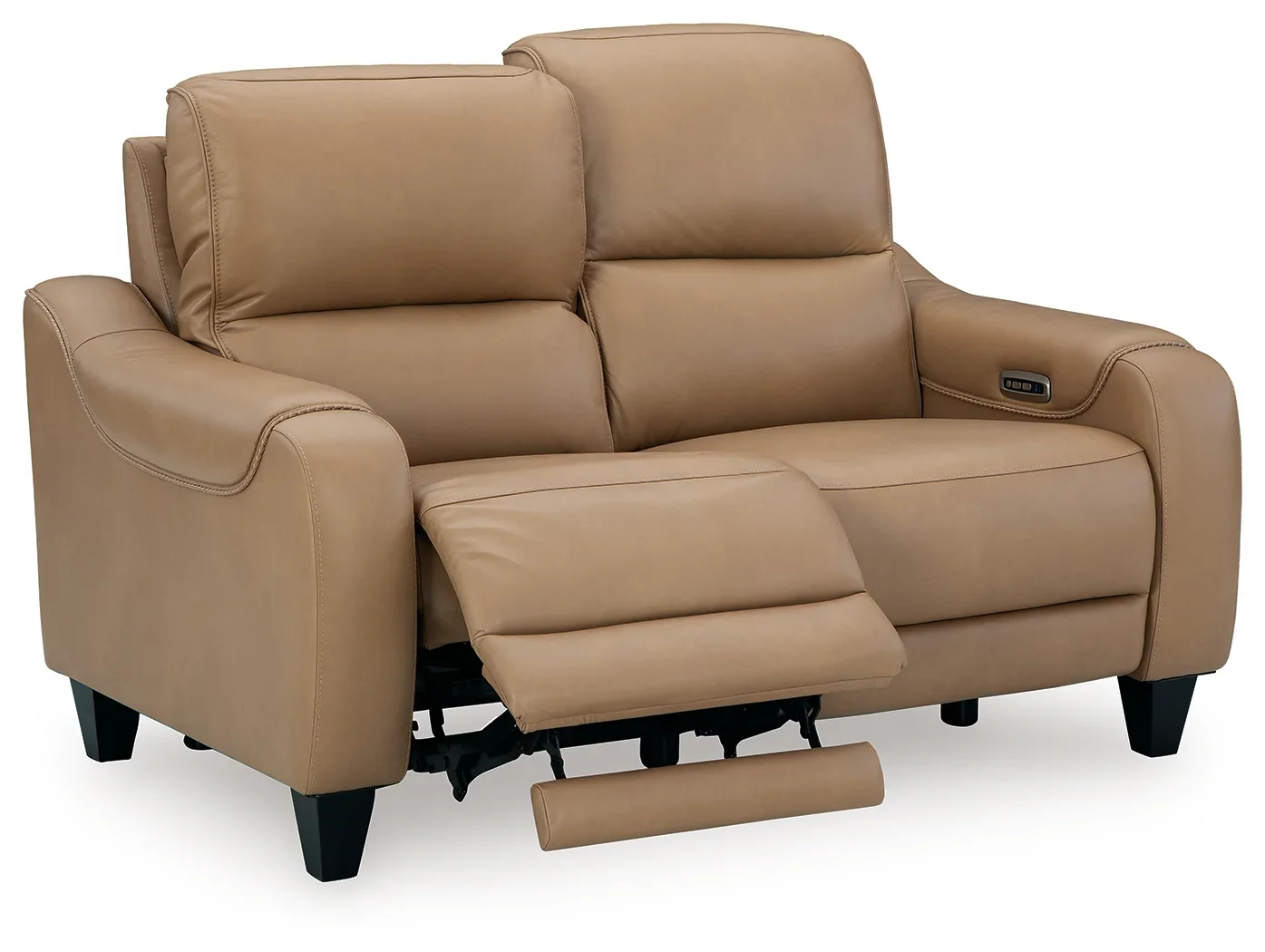 Mosswell - Power Reclining Loveseat With Adj Headrest - Toffee - Image 4