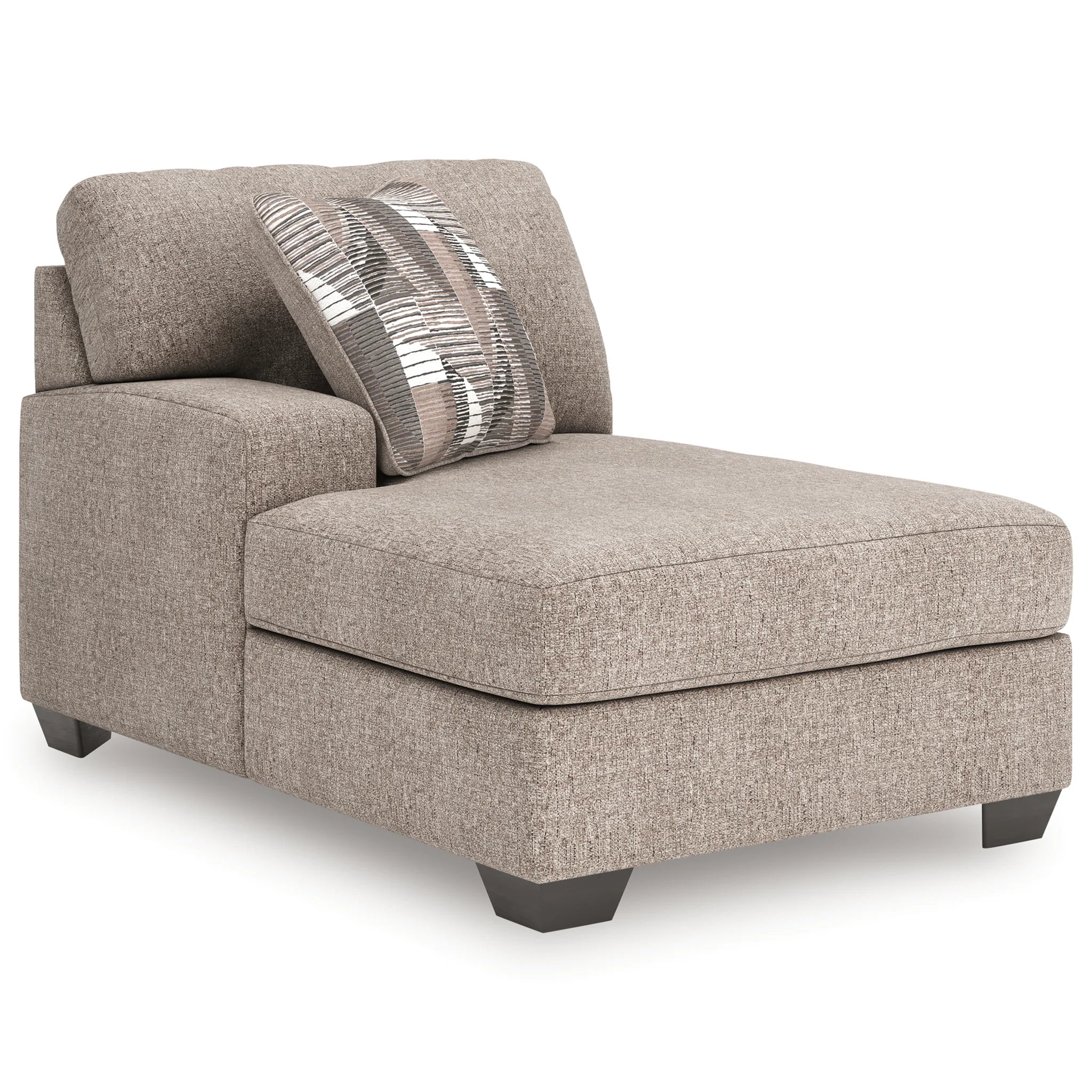 Newellen - 3-Piece Sectional With Double Chaise And Armless Loveseat - Beige - Image 3