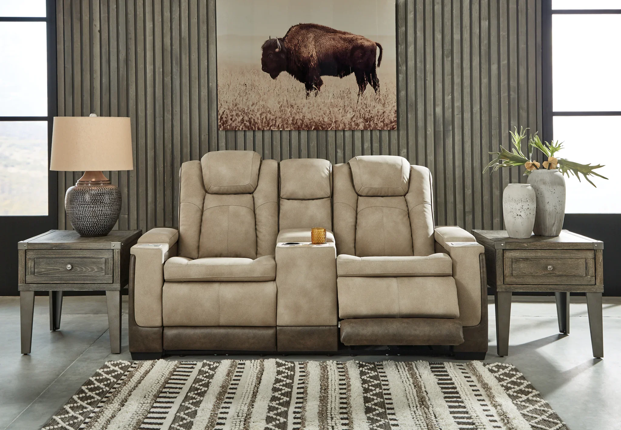 Next-Gen DuraPella - Sand - 2 Pc. - Power Sofa, Loveseat - Image 5