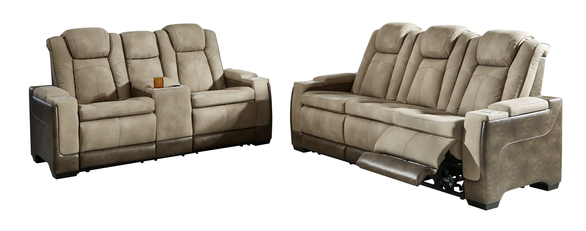 Next-Gen DuraPella - Sand - 3 Pc. - Power Sofa, Loveseat, Recliner - Image 10
