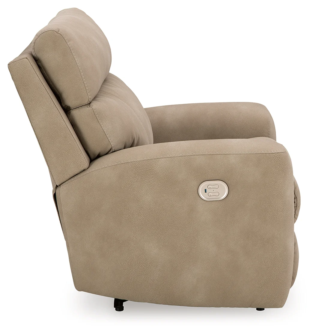 Next-gen Durapella - Sand - Power Recliner With Adj Headrest - Image 4