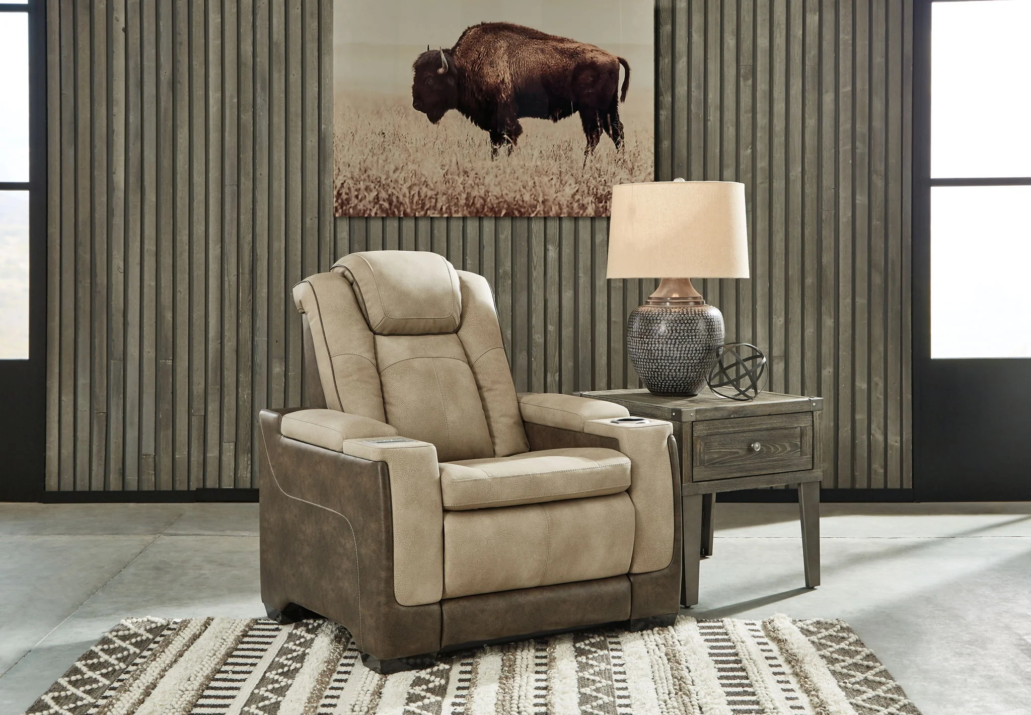 Next-gen - Light Brown - Pwr Recliner/Adj Headrest - Image 2