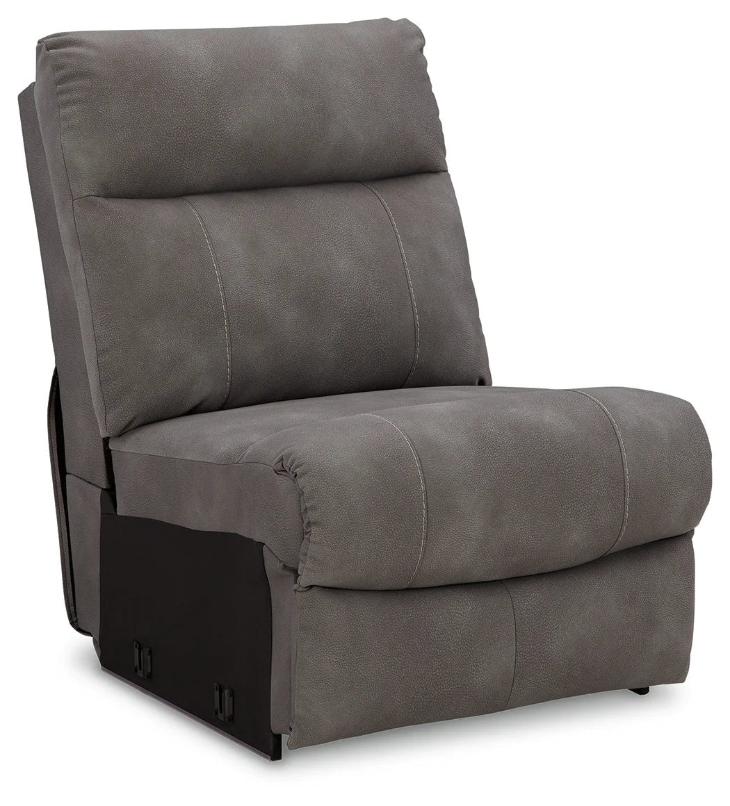 Next-Gen DuraPella - Slate - 5-Piece Power Reclining Sectional With RAF And LAF Recliners - Image 3