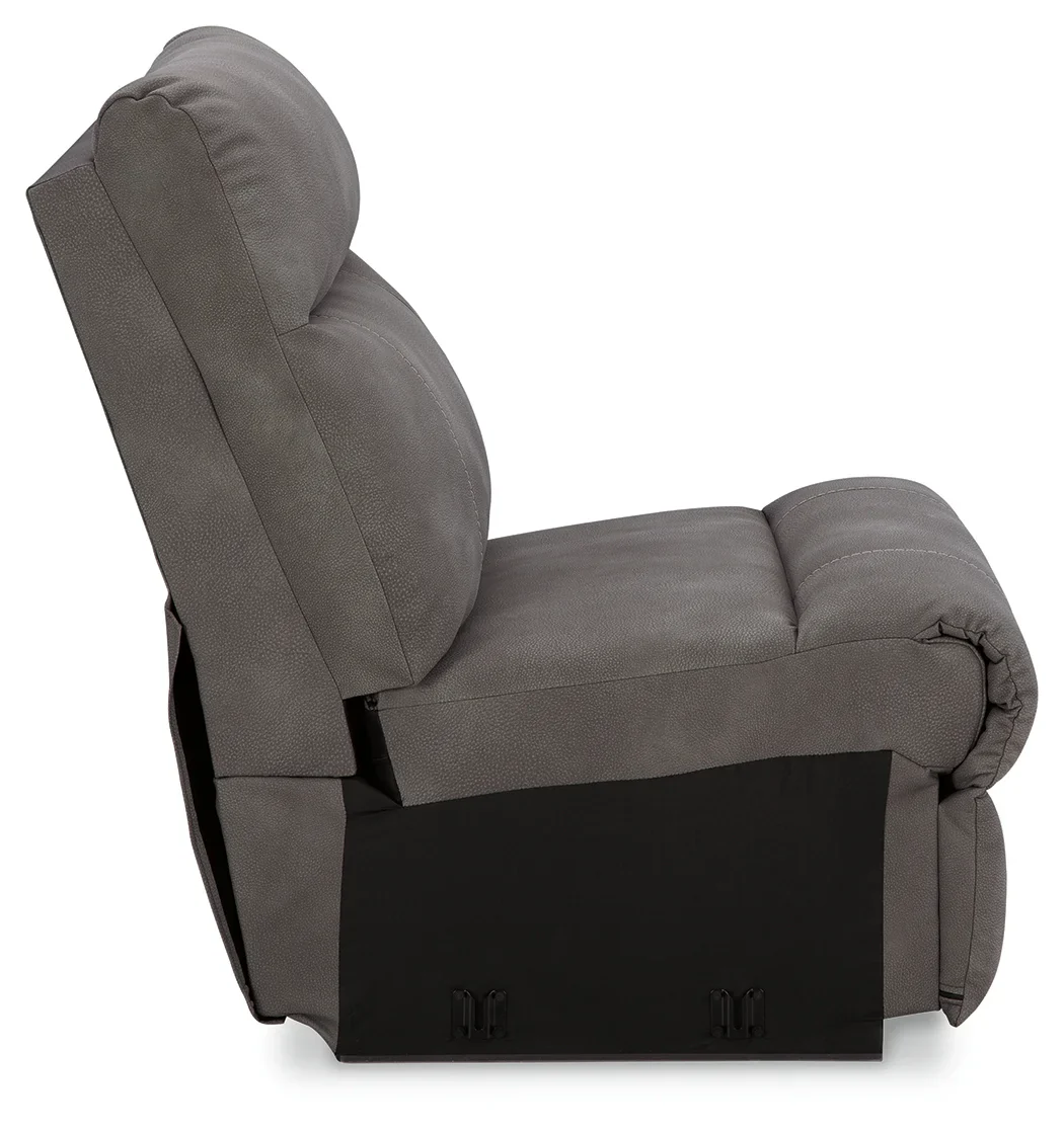 Next-Gen DuraPella - Slate - 5-Piece Power Reclining Sectional With RAF And LAF Recliners - Image 4