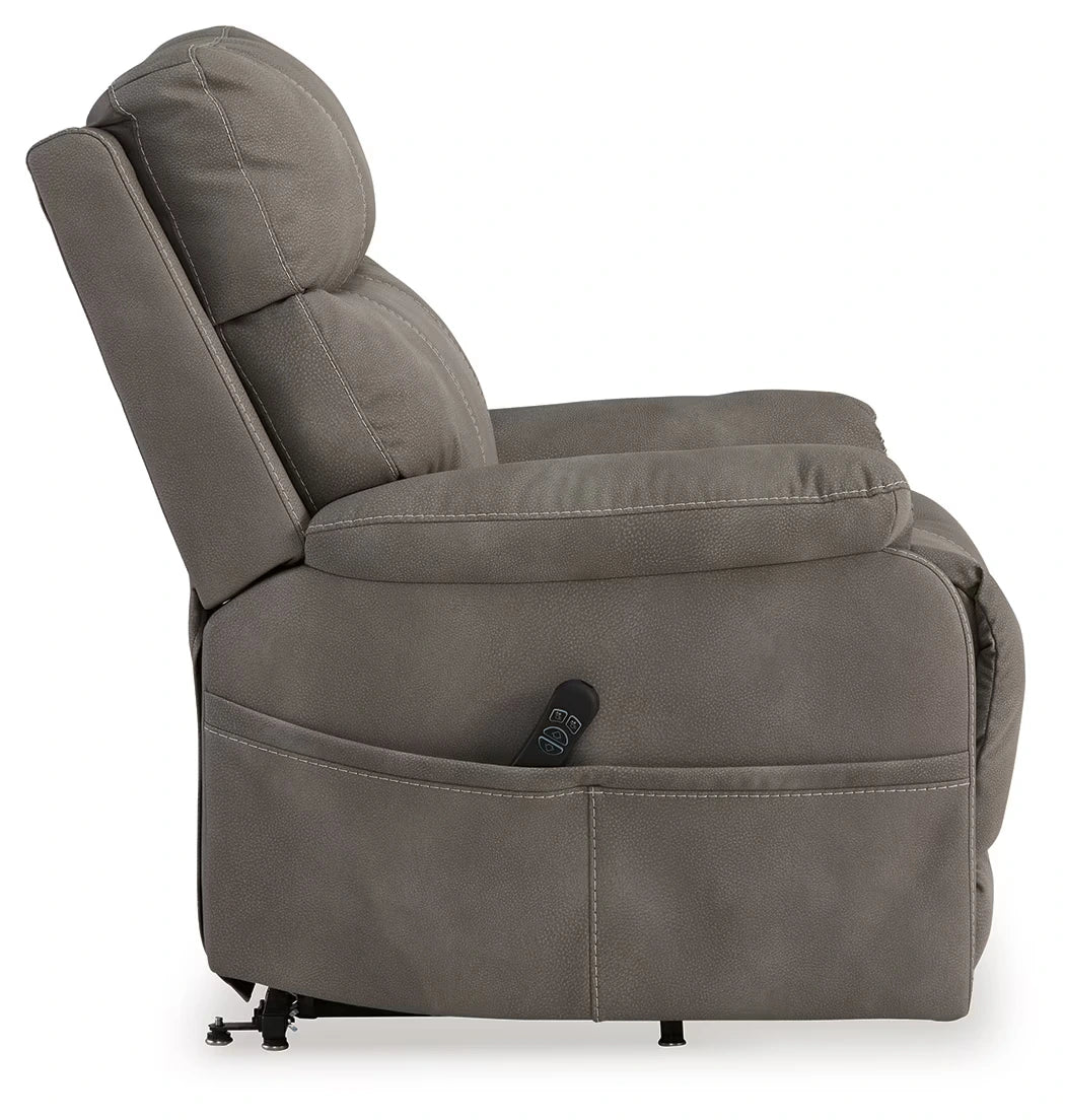 Next-gen Durapella - Slate - Power Lift Recliner - Image 6
