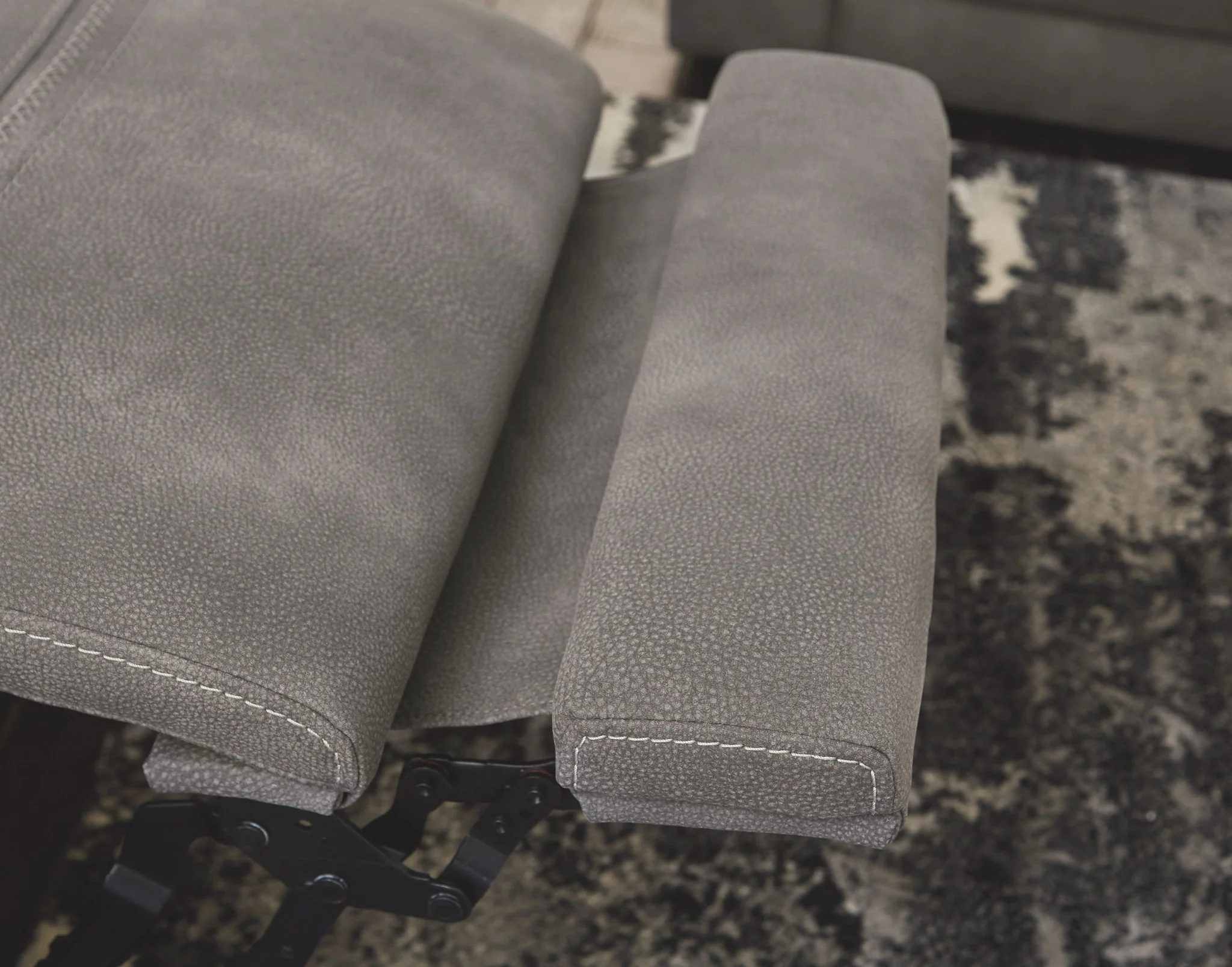 Next-gen - Slate - Power Recliner With Adj Headrest - Image 7