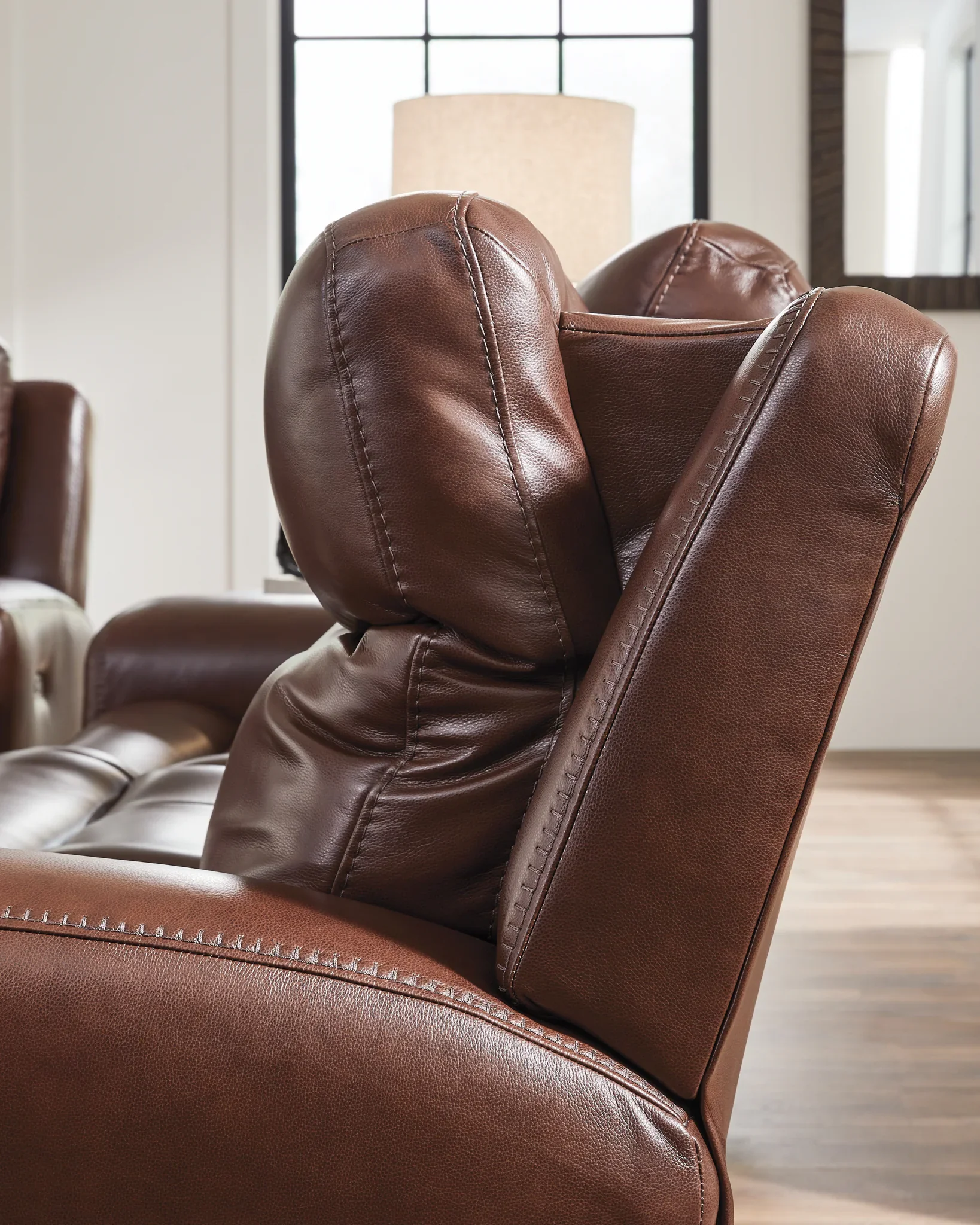 Next Move - Mahogany - Power Reclining Loveseat With Console / Adjustable Headrest - Image 7