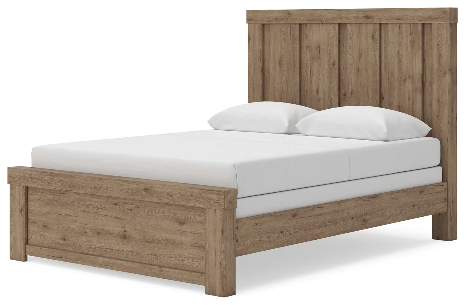 Oliandon - Queen Panel Bed - Light Brown - Image 4