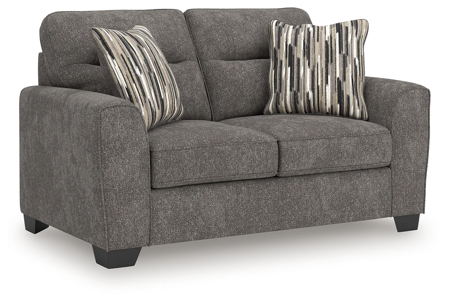 Olten - 4 Pc. - Sofa, Loveseat, Chair And A Half, Ottoman - Graphite - Image 3
