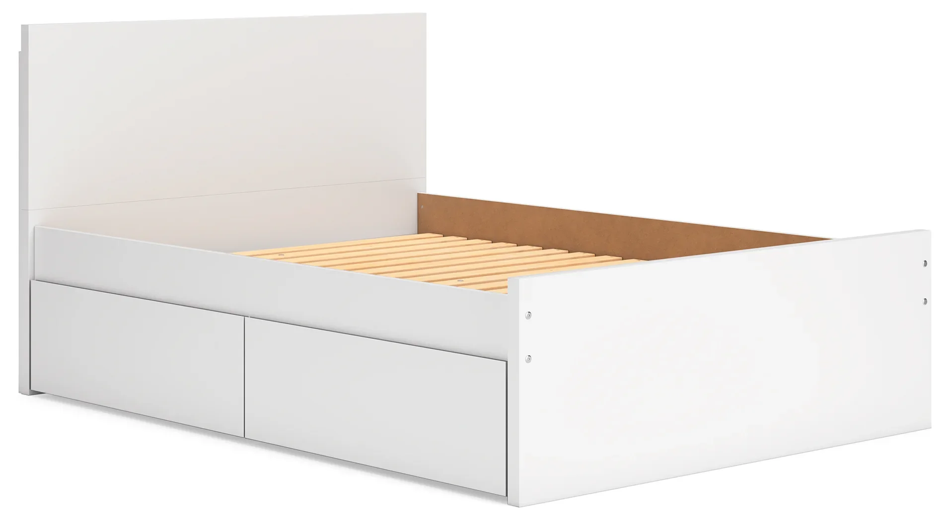 Onita - White - Full Panel Platform Bed With 1 Side Storage - Image 2